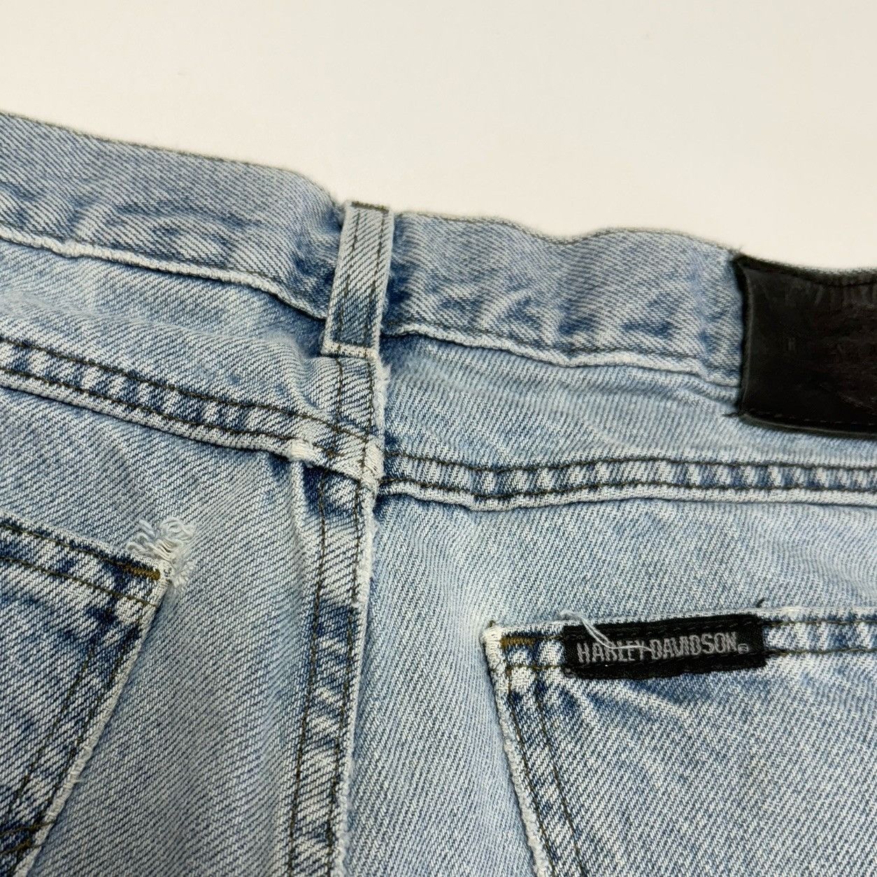 Harley Davidson Harley Davidson Jeans Mens 34x32 Light Wash Traditional Bike Size US 34 / EU 50 - 11 Thumbnail