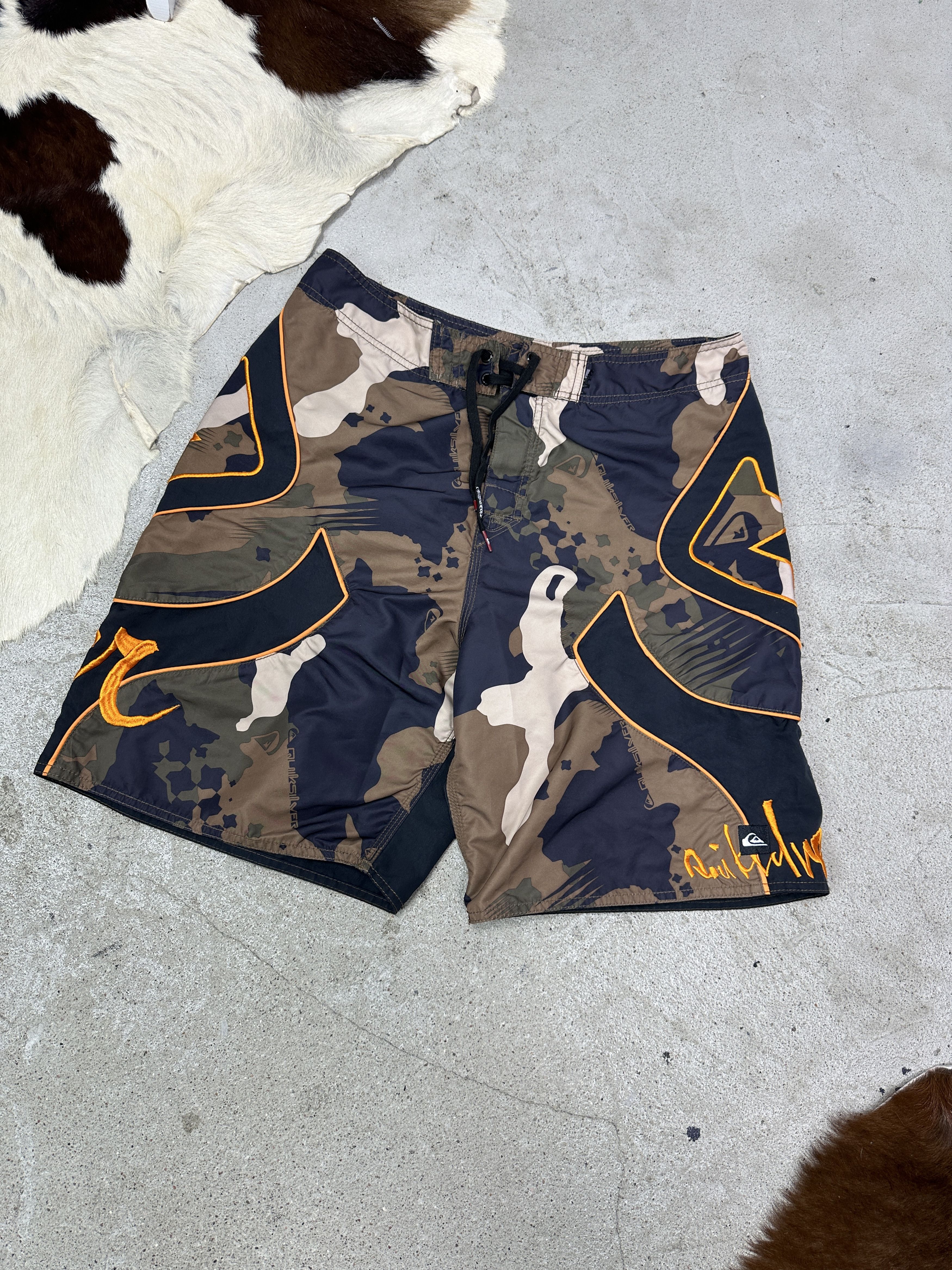 Quiksilver Vintage Sporty Streetwear Skater Quiksilver Shorts 00s Size US 29 - 1 Thumbnail