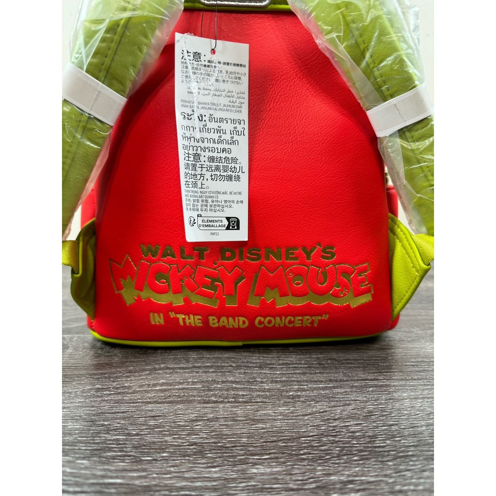 Disney Disney Loungefly Backpack Red Mickey Mouse The Band Concert Size ONE SIZE - 6 Thumbnail