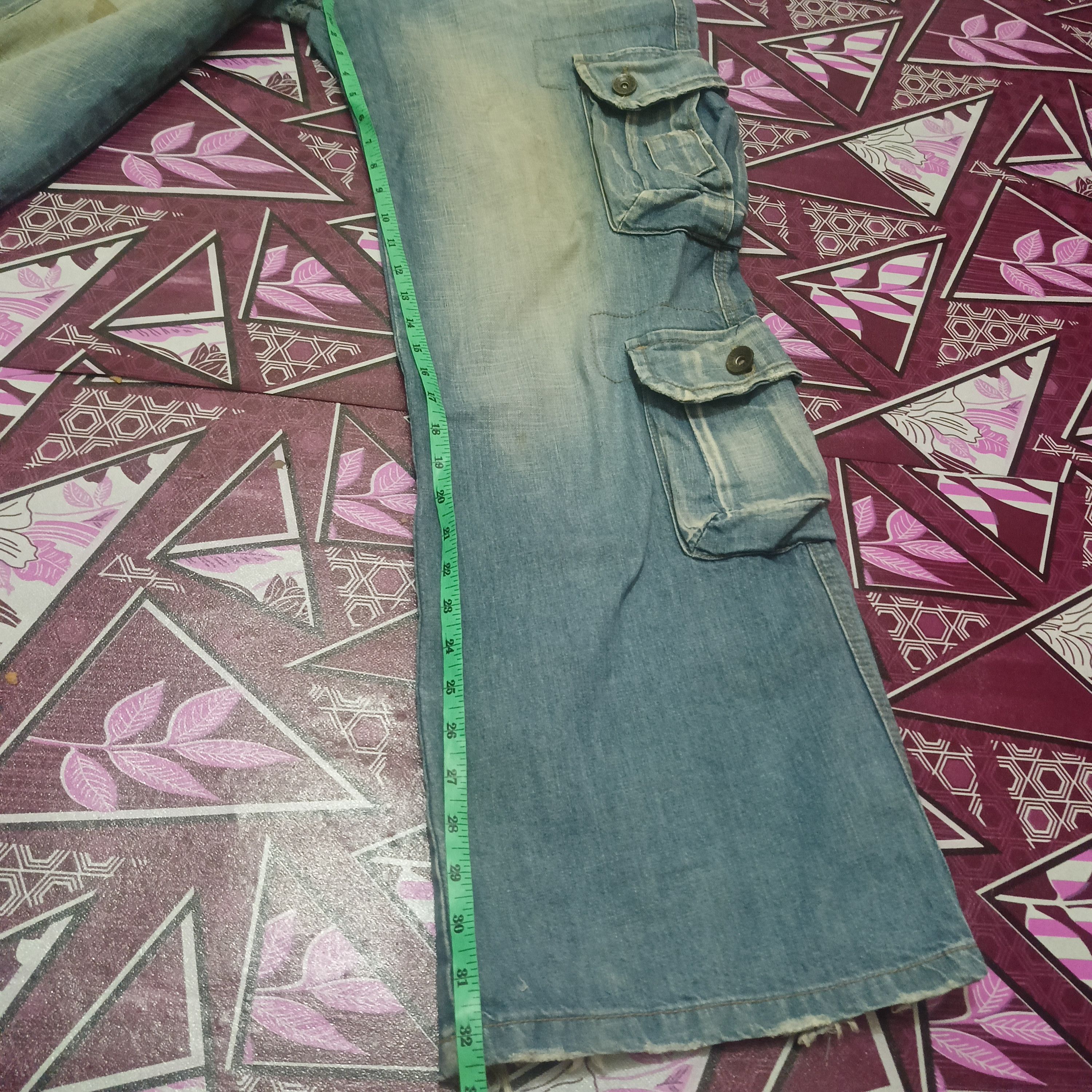 Who Decides War Vintage S.NIK Jeans 8 pocket distressed baggy jeans Size US 34 / EU 50 - 20 Thumbnail