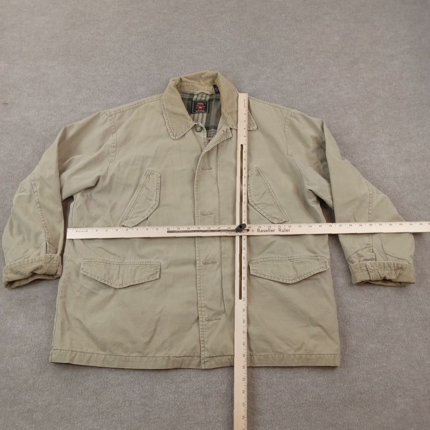 American Eagle Outfitters American Eagle Mens Large Brown Full Zip Heavyweight Chore Coat Jacket Size US L / EU 52-54 / 3 - 2 Thumbnail