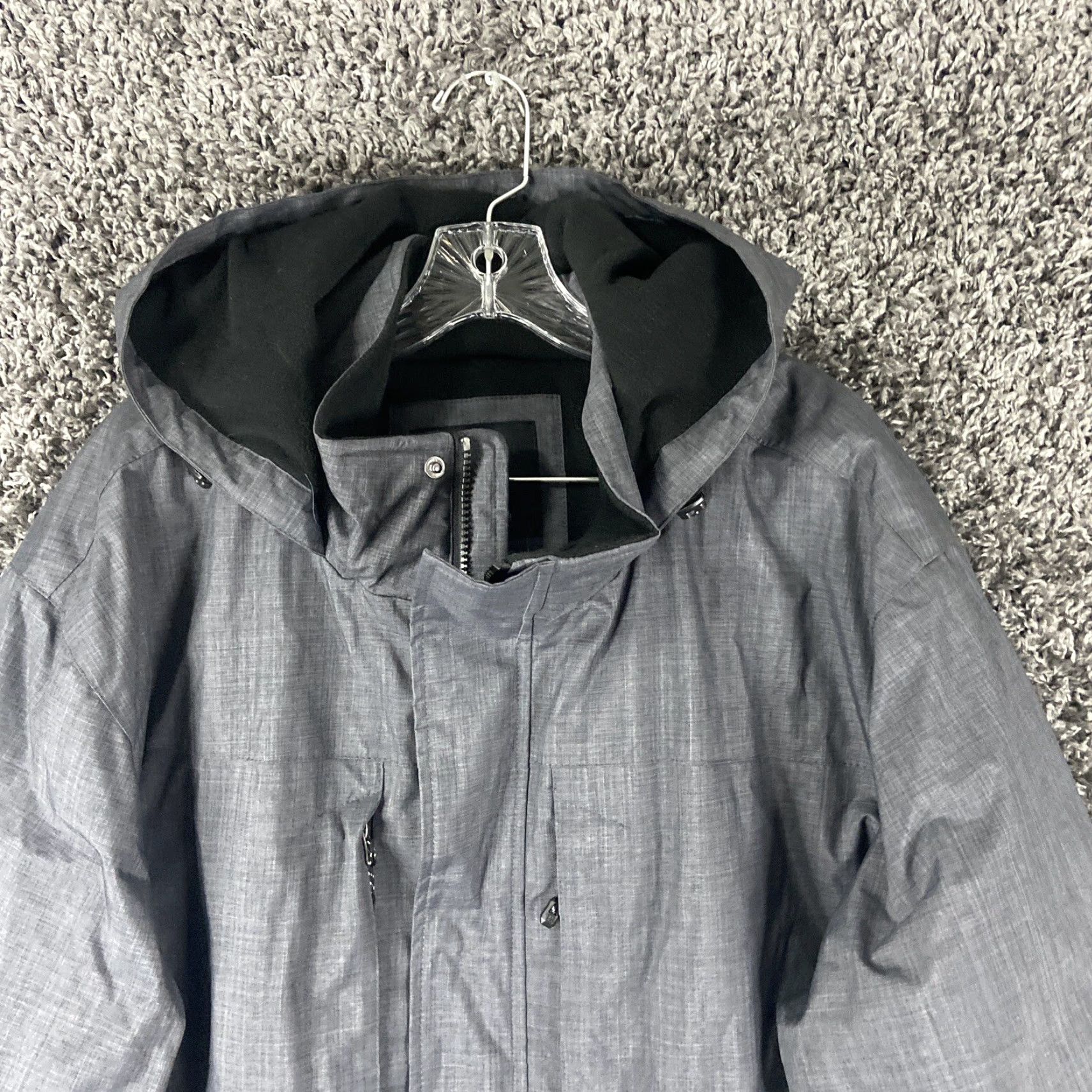 Vintage Swiss Tech Coat Men’s XL Gray With Hood Size US XL / EU 56 / 4 - 6 Thumbnail
