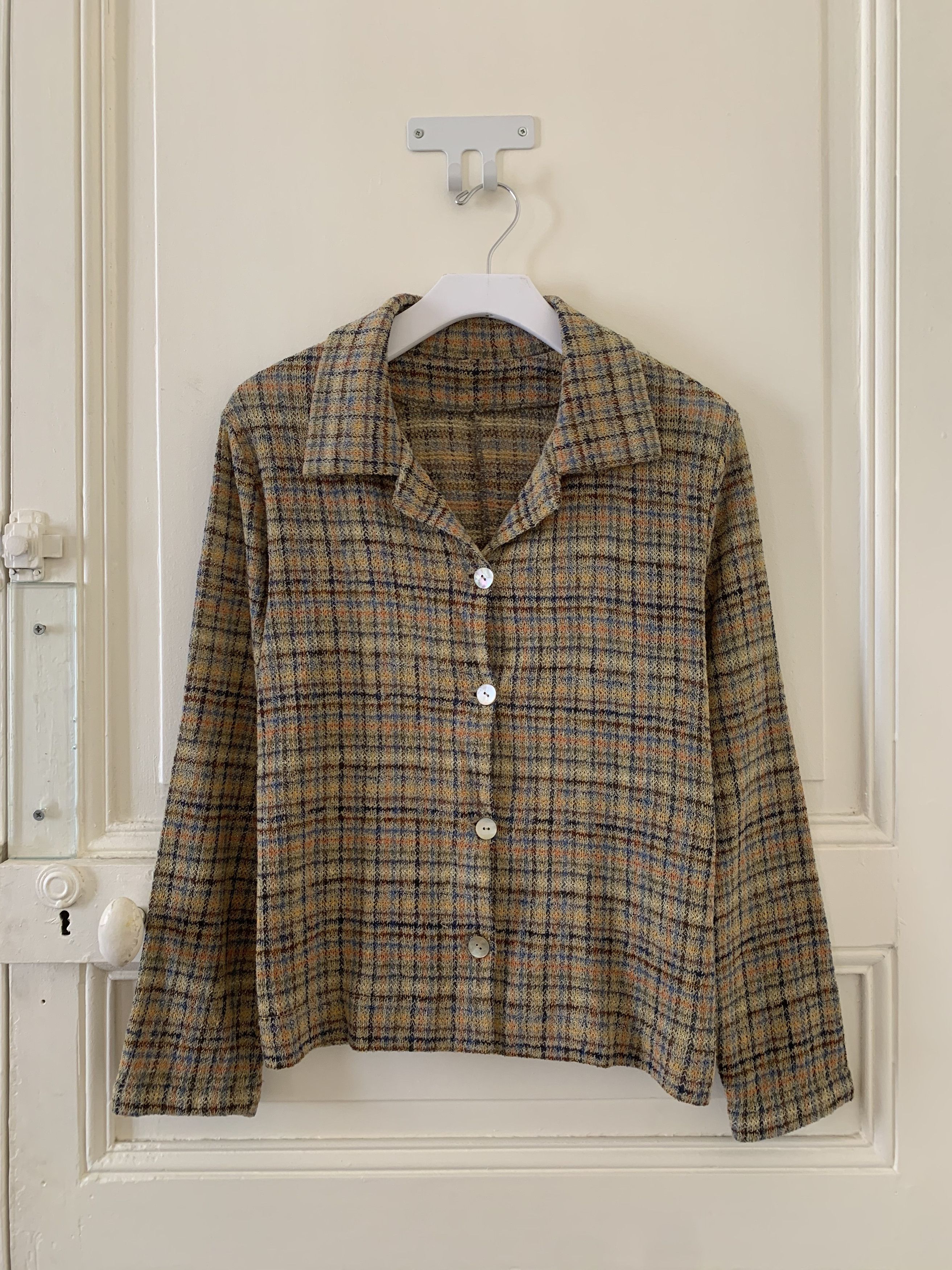 Vintage Tweed Blouse Size M / US 6-8 / IT 42-44 - 1 Thumbnail