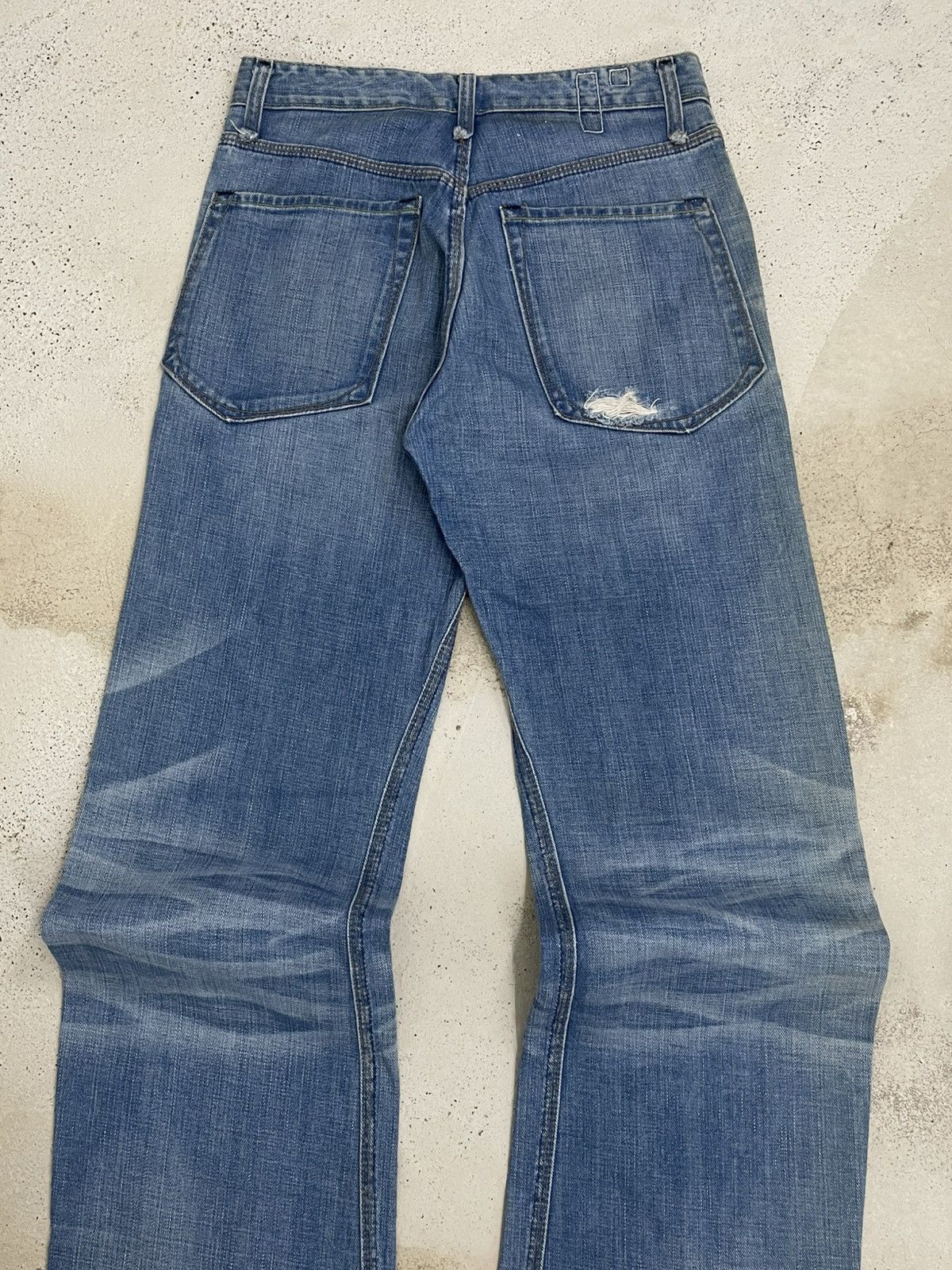Vintage Vintage 90’s Designer USA Rogan Distressed Patchwork Denim Size US 29 - 10 Thumbnail