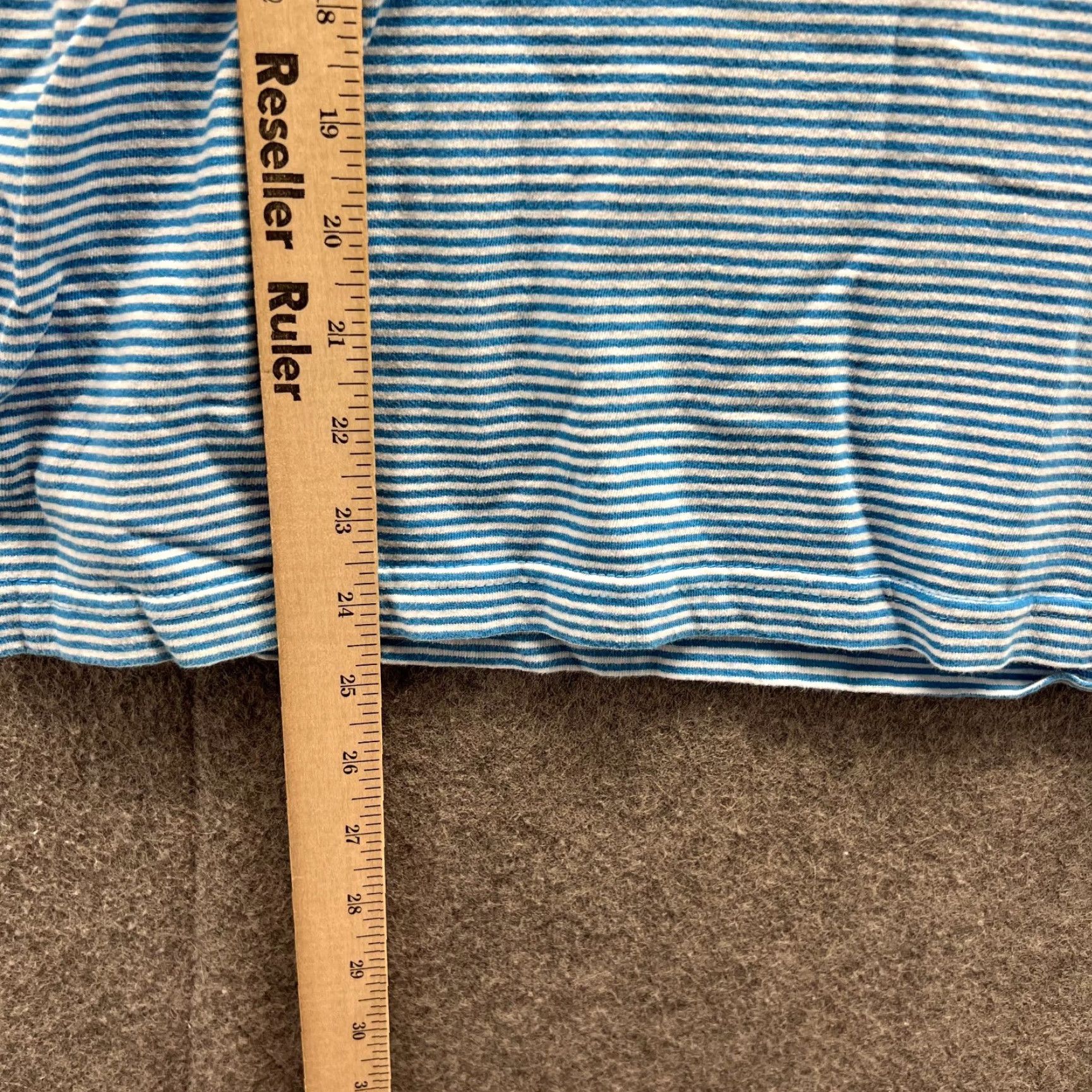 johnnie-O Johnnie-O Polo Shirt Mens Medium Blue White Striped Cotton Embroidered Pocket Shirt Size US M / EU 48-50 / 2 - 5 Thumbnail
