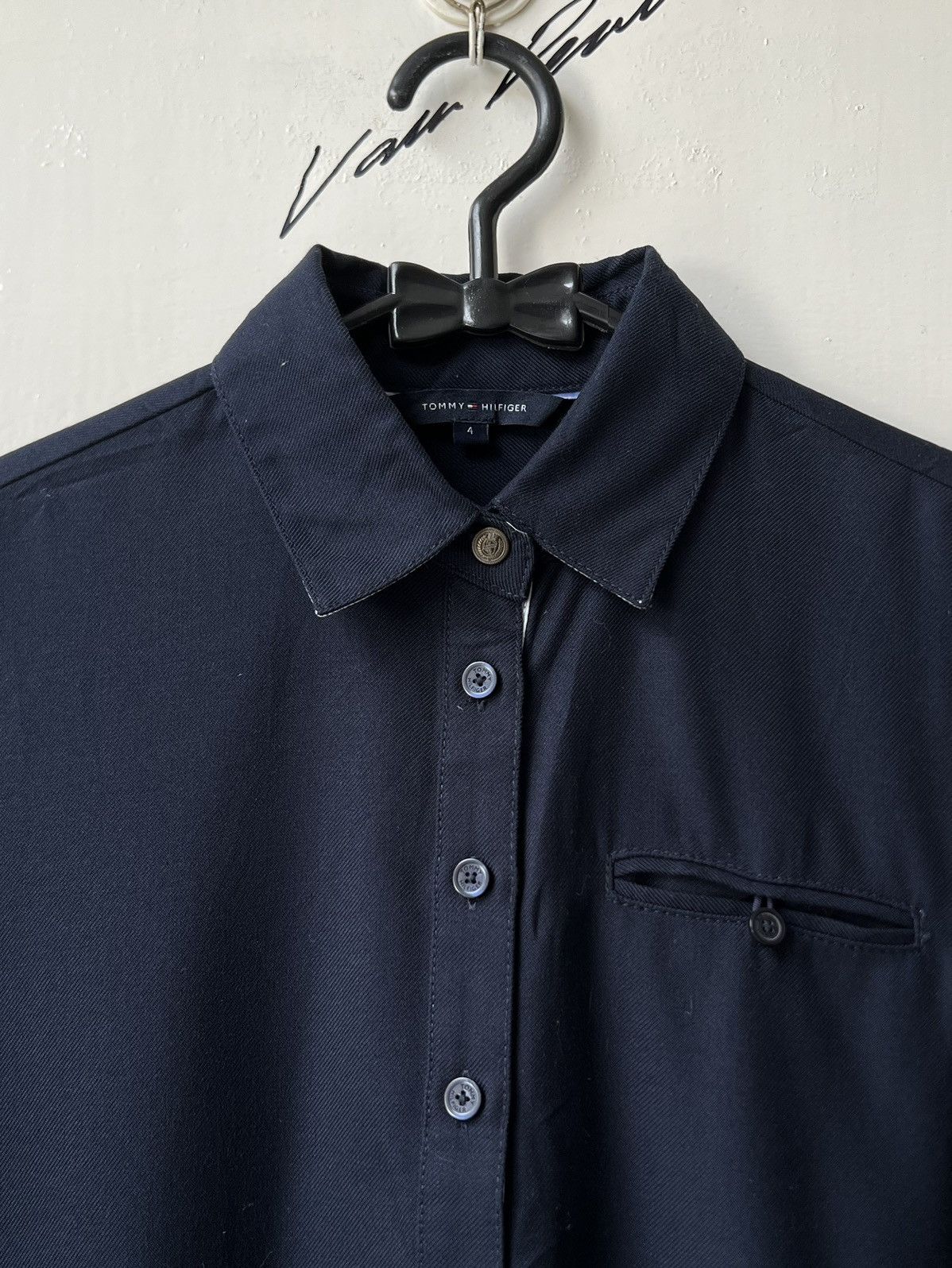 Tommy Hilfiger TOMMY HILFIGER Navy Shirt Size US XS / EU 42 / 0 - 13 Thumbnail