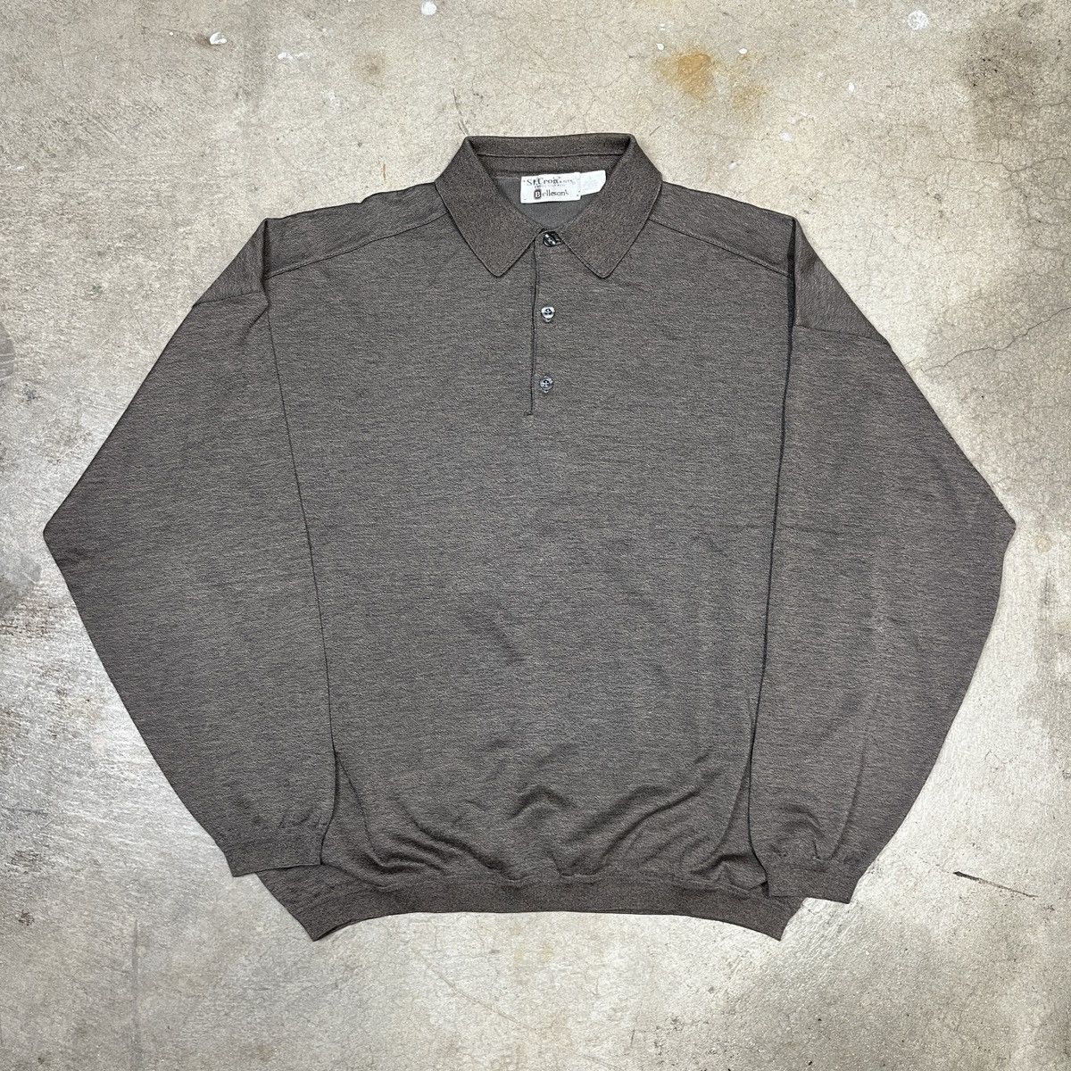 St. Croix × Vintage Vintage St. Croix Polo Long Sleeve Brown USA Belleson’s Size ONE SIZE - 1 Thumbnail