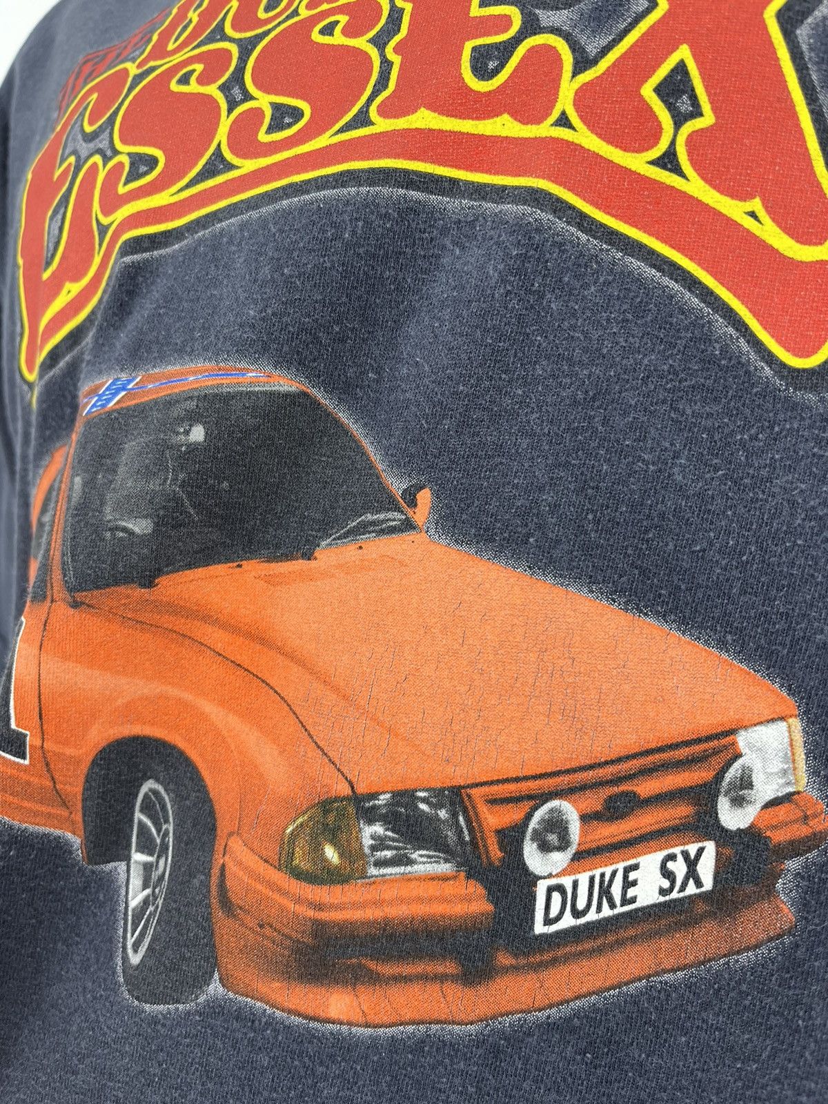 Vintage Vintage 90s The Dukes Of Essex T Shirt Faded Black Size XL Size US XL / EU 56 / 4 - 10 Thumbnail