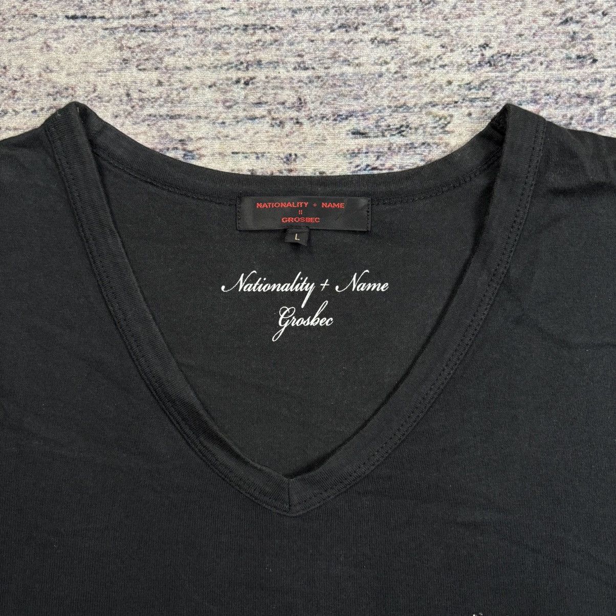 Tornado Mart Old Nationality + Name Grosbec - Beaded V-Neck Longsleeve Size US M / EU 48-50 / 2 - 6 Thumbnail