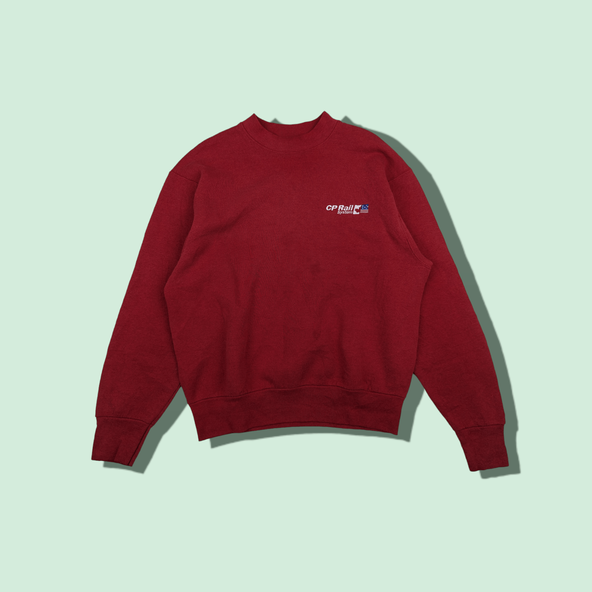 Fruit Of The Loom Vintage 90's FOTL Canada CP Rail System Jumper Sweatshirt Size M / US 6-8 / IT 42-44 - 1 Thumbnail