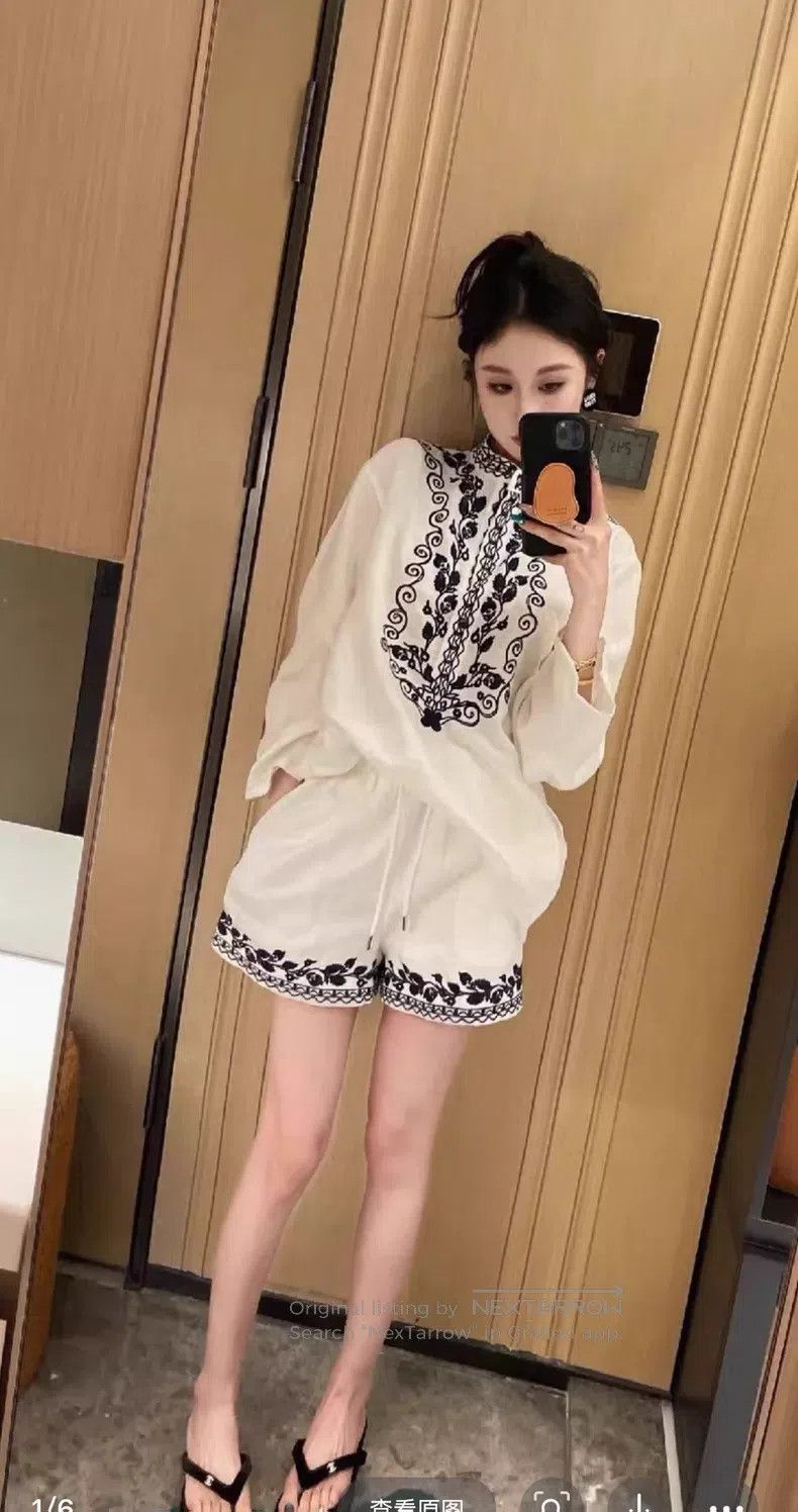 Loro Piana Loro Piana Holiday Series Embroidered Linen Shirt Dress Size M / US 6-8 / IT 42-44 - 5 Thumbnail