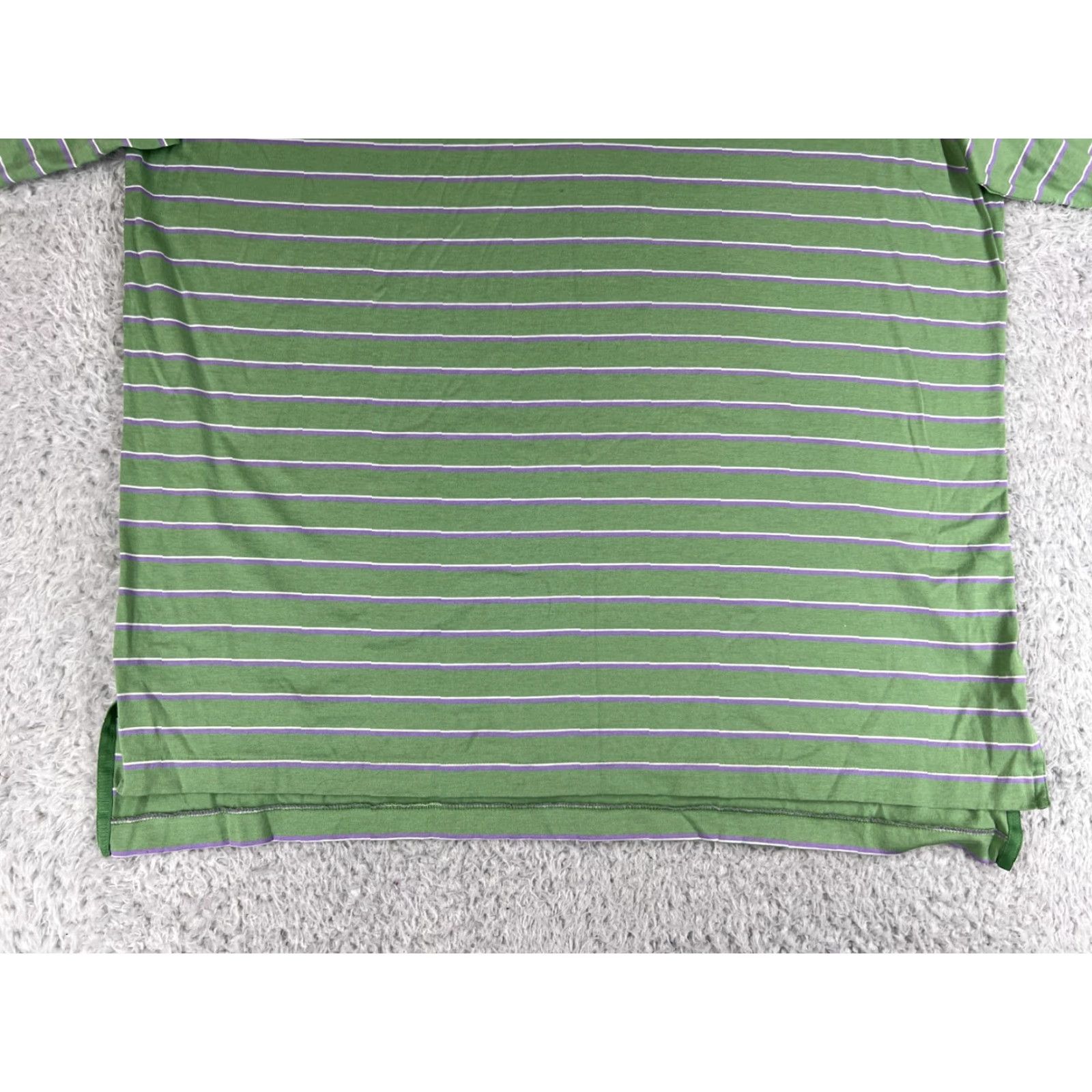 Polo Ralph Lauren Polo Ralph Lauren Shirt Mens XL Green Purple Stripe 100% Cotton Polo Golf Shirt Size US XL / EU 56 / 4 - 7 Thumbnail
