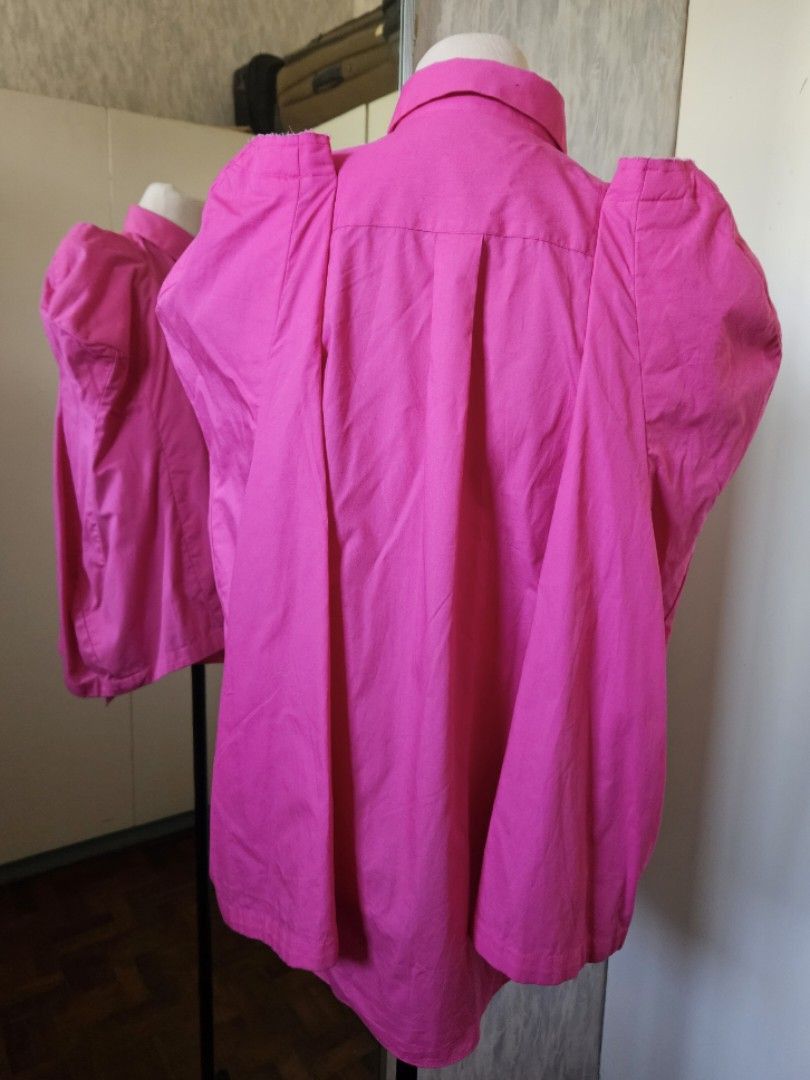 Comme des Garcons Comme des Garcons Spring 2018 Pink Puff Exaggerated Sleeves Size L / US 10 / IT 46 - 2 Thumbnail