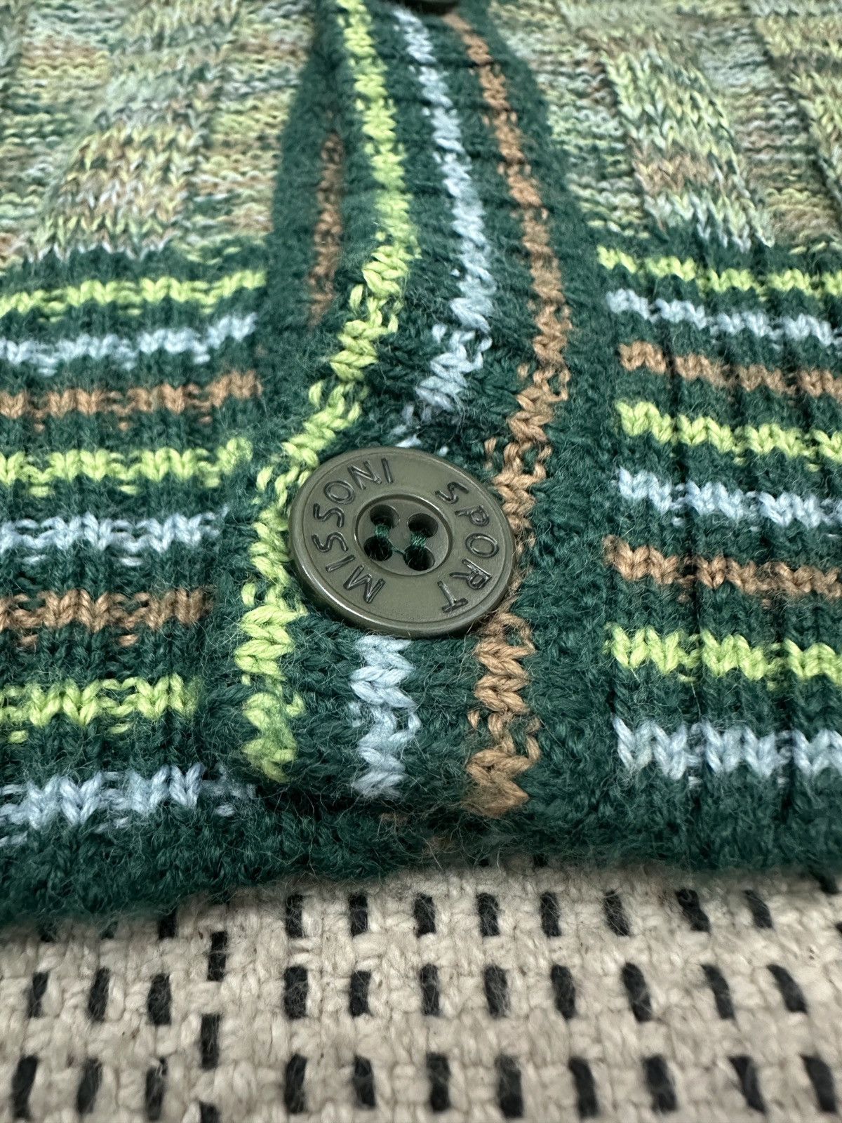 Missoni × Vintage Vintage Missoni 90s Zipped Retro Sweater Jumper Size US XL / EU 56 / 4 - 3 Thumbnail