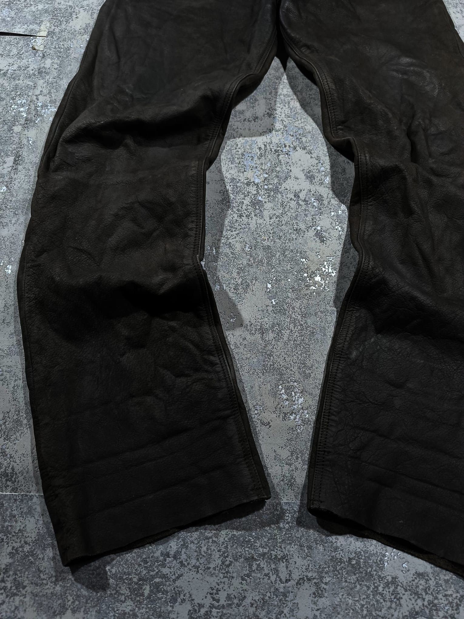 Genuine Leather dark brown western leather 90s pants chrome hearts Size US 38 / EU 54 - 5 Thumbnail