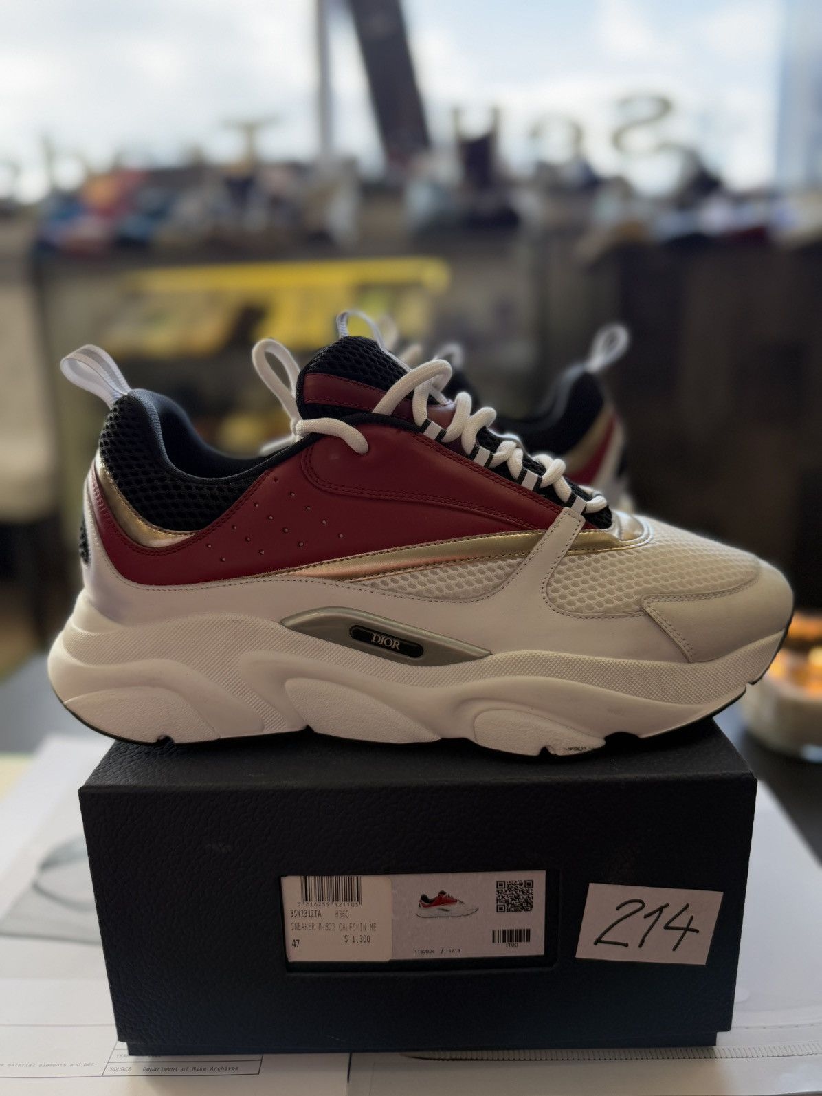 Dior Dior B22 Low Top Sneakers Size 47EU/14US W BOX Size US 14 / EU 47 - 1 Thumbnail