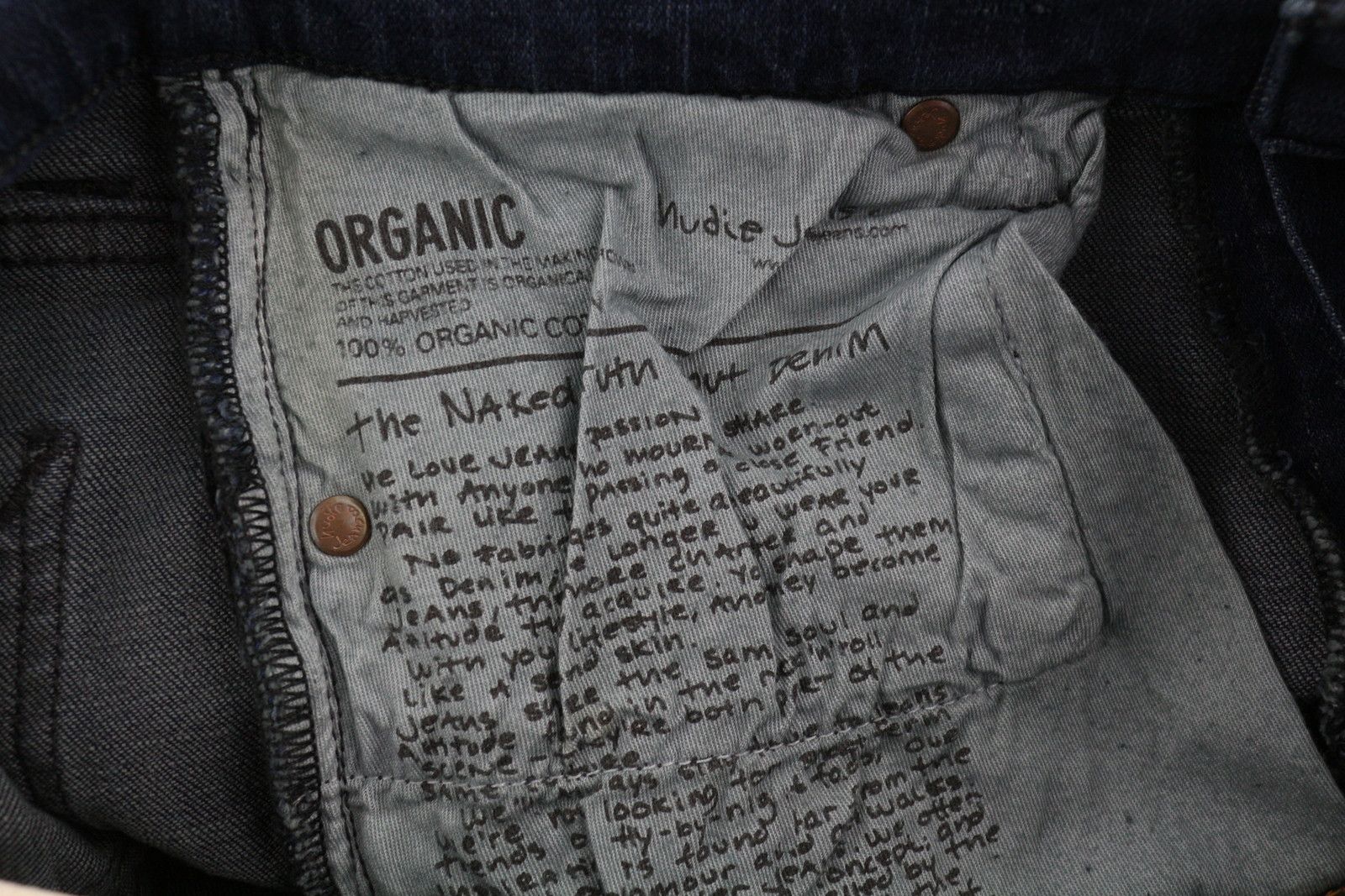 Nudie Jeans HIGH KAI W29/L30 Organic Dark Blue Jeans 86093 Size US 29 - 6 Thumbnail