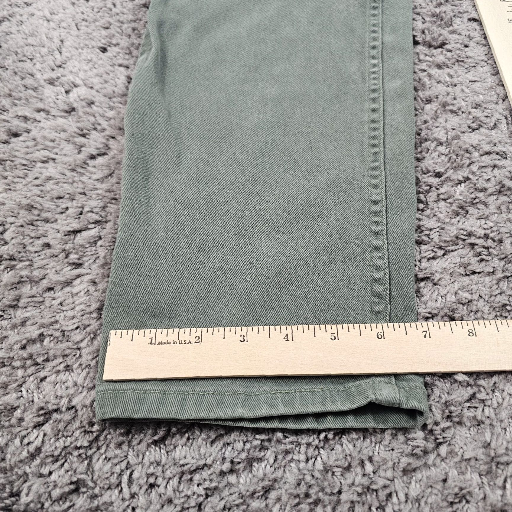 Levi's VINTAGE Levi's 550 Jeans Women 14 Green Relaxed Tapered Cotton 29x30 Brazil Size 29" - 7 Thumbnail
