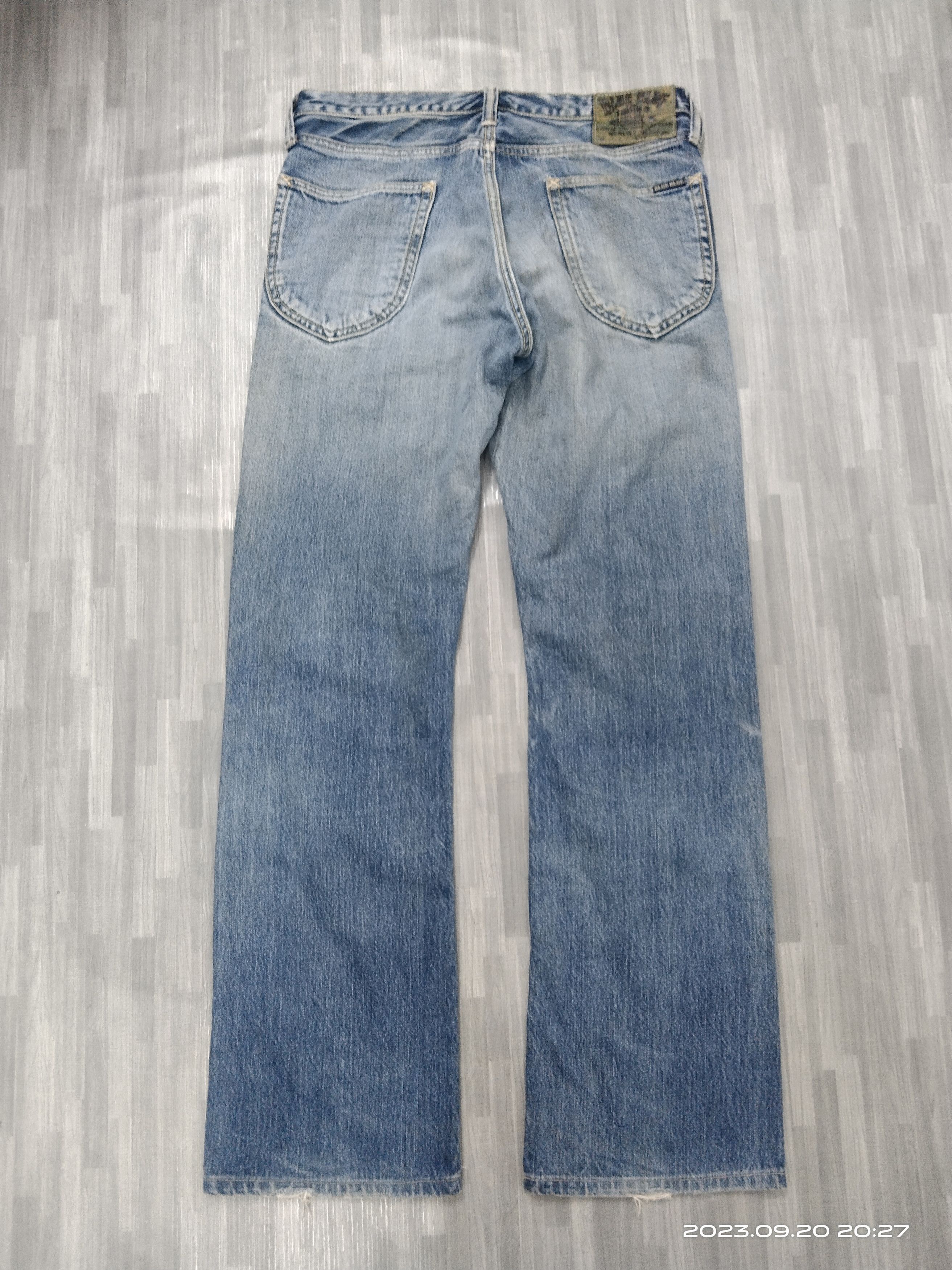 Blue Blue Japan SICK DISTRESSED BLUE BLUE DENIM PANTS Size US 30 / EU 46 - 3 Thumbnail