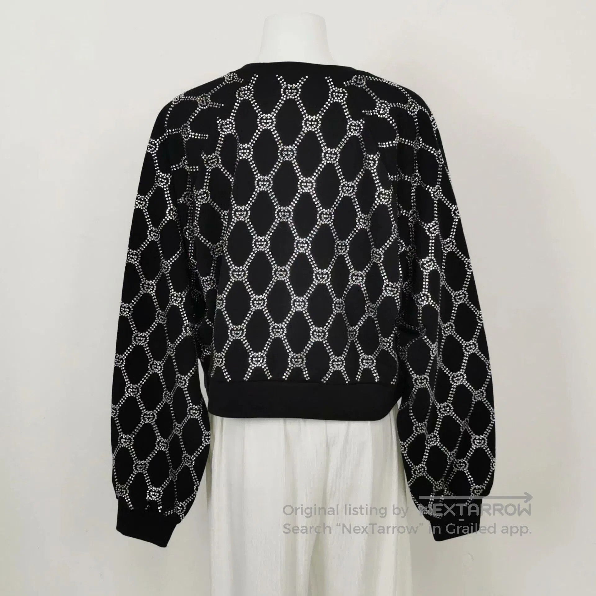 Gucci Gucci Rhinestone Double G Crewneck Sweatshirt L. Size L / US 10 / IT 46 - 2 Thumbnail
