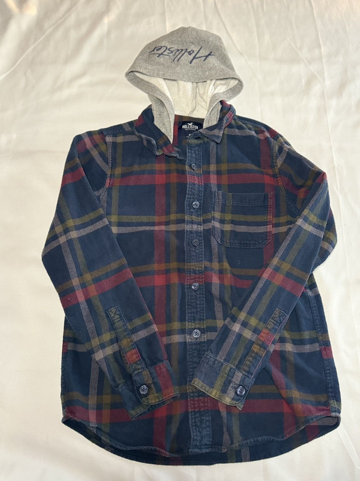 Hollister HOLLISTER Heavy Cotton Hooded Outdoor Shirt Size US M / EU 48-50 / 2 - 1 Thumbnail