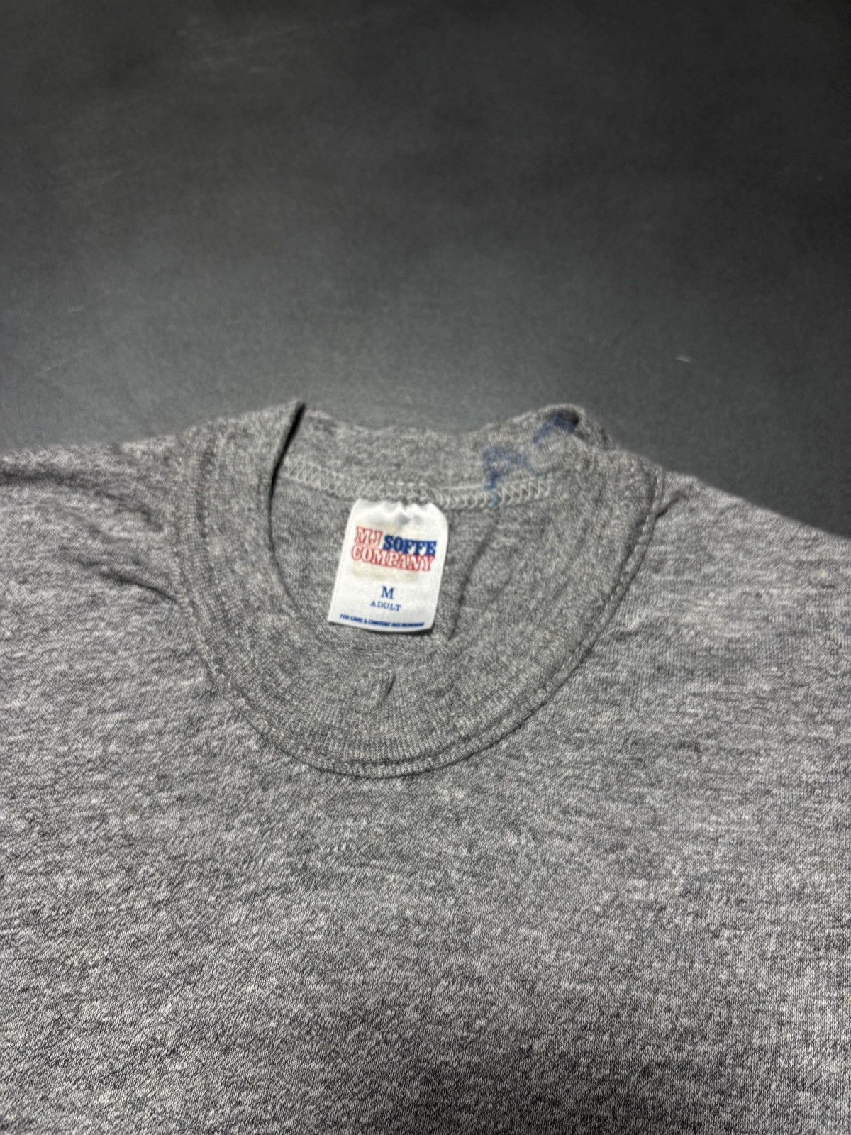 Vintage 1980s Vintage Blank Tee Made in USA Heather Baby T Crop 70s Size US S / EU 44-46 / 1 - 3 Thumbnail