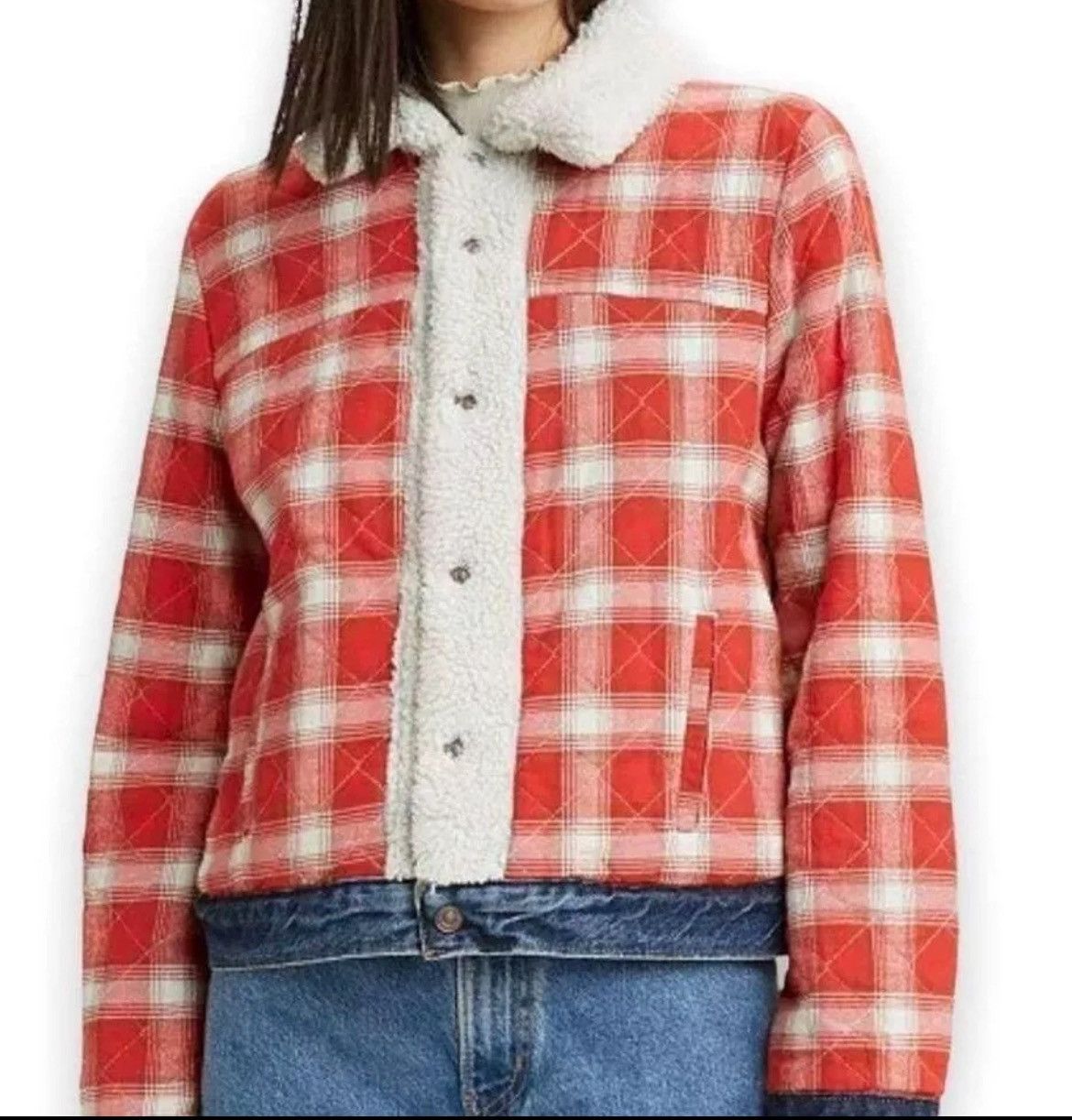 Levi's Levi’s Women’s Original Printed Reversed-Lined Trucker Size S / US 4 / IT 40 - 3 Thumbnail