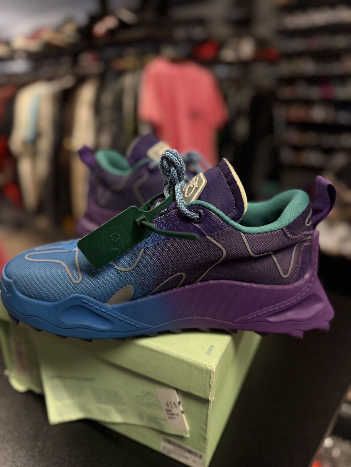 Off-White Off White ODYS 1000 Purple Blue $850 Retail 44EU/11US Size US 11 / EU 44 - 5 Thumbnail