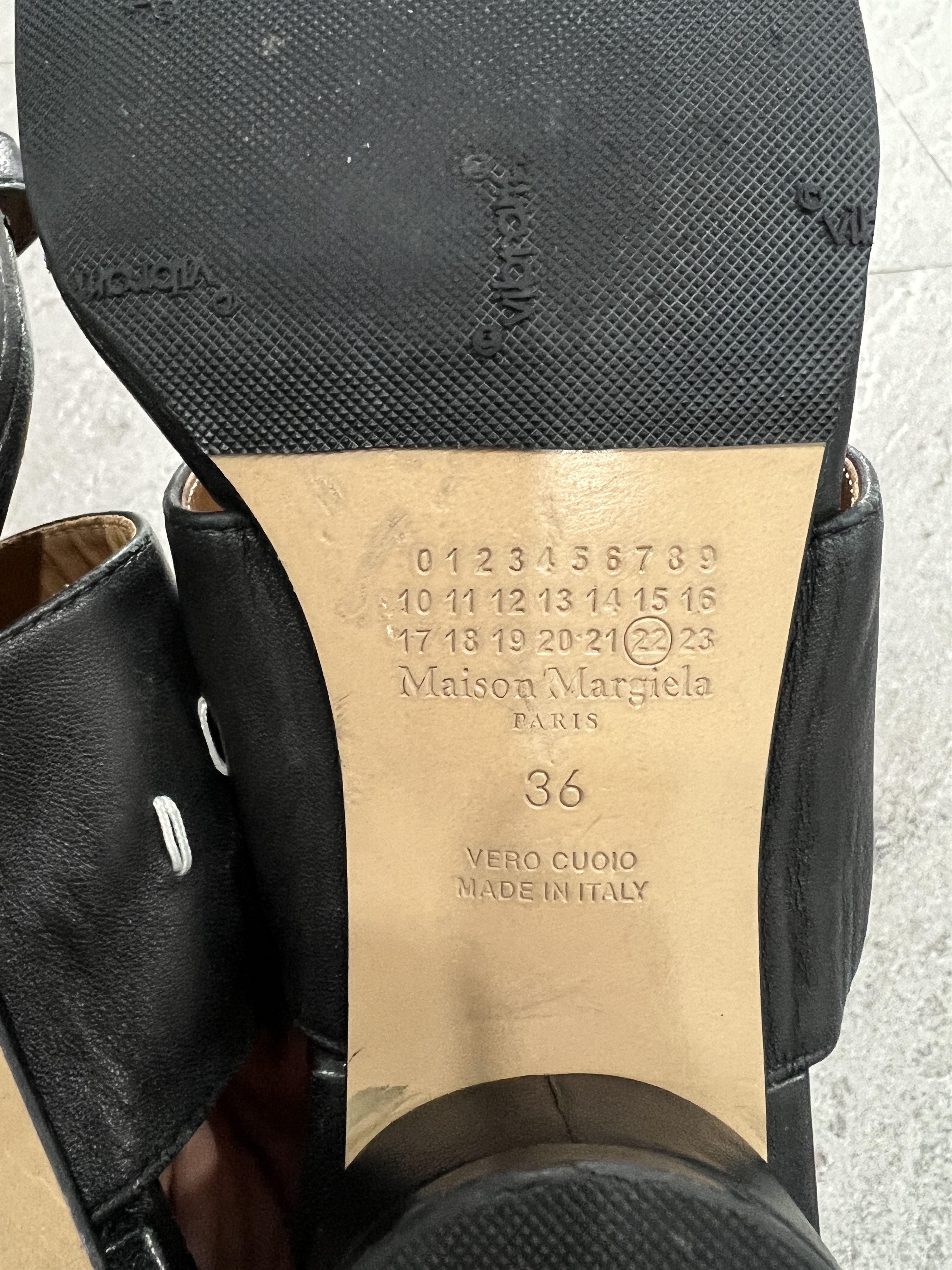 Maison Margiela Maison Margiela 22 Black Tabi Mule Sandals Low Heel EU36 Size US 6 / IT 36 - 7 Thumbnail