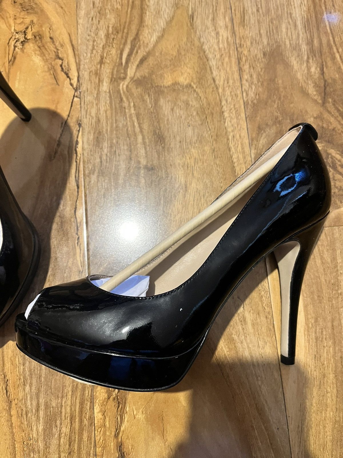 Michael Kors Michael Kors women’s york patent black leather peep toe Size US 9.5 / IT 39.5 - 2 Thumbnail