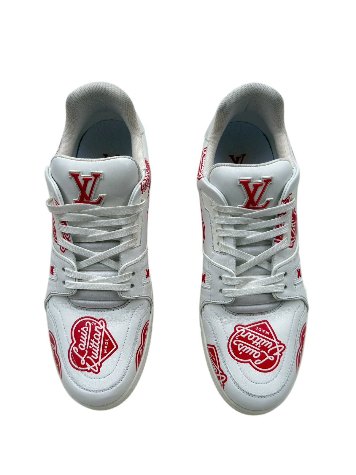 Louis Vuitton × Nigo Louis Vuitton NIGO LV Made Heart Logo Trainer Sneakers Size US 11 / EU 44 - 4 Thumbnail