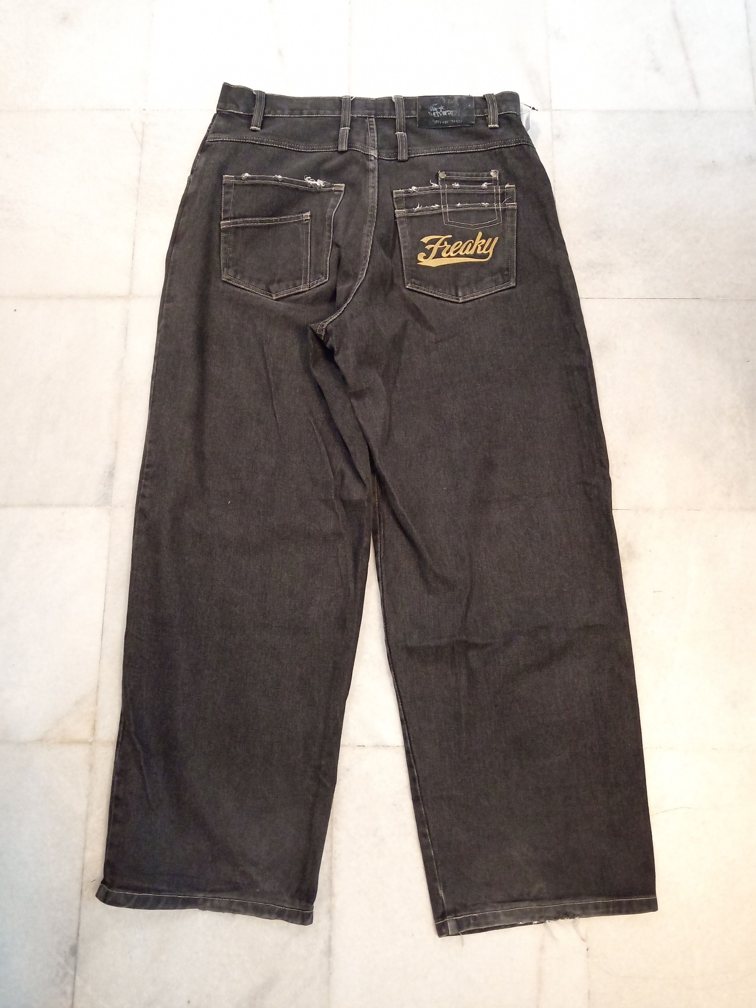 Vintage Y2k Freaky Baggy Jeans Size US 36 / EU 52 - 2 Thumbnail