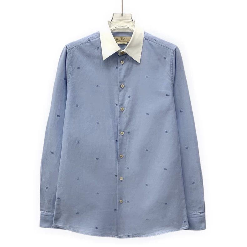 Gucci Gucci Light blue double G jacquard cotton lapel single-brea Size XS / US 0-2 / IT 36-38 - 1 Thumbnail