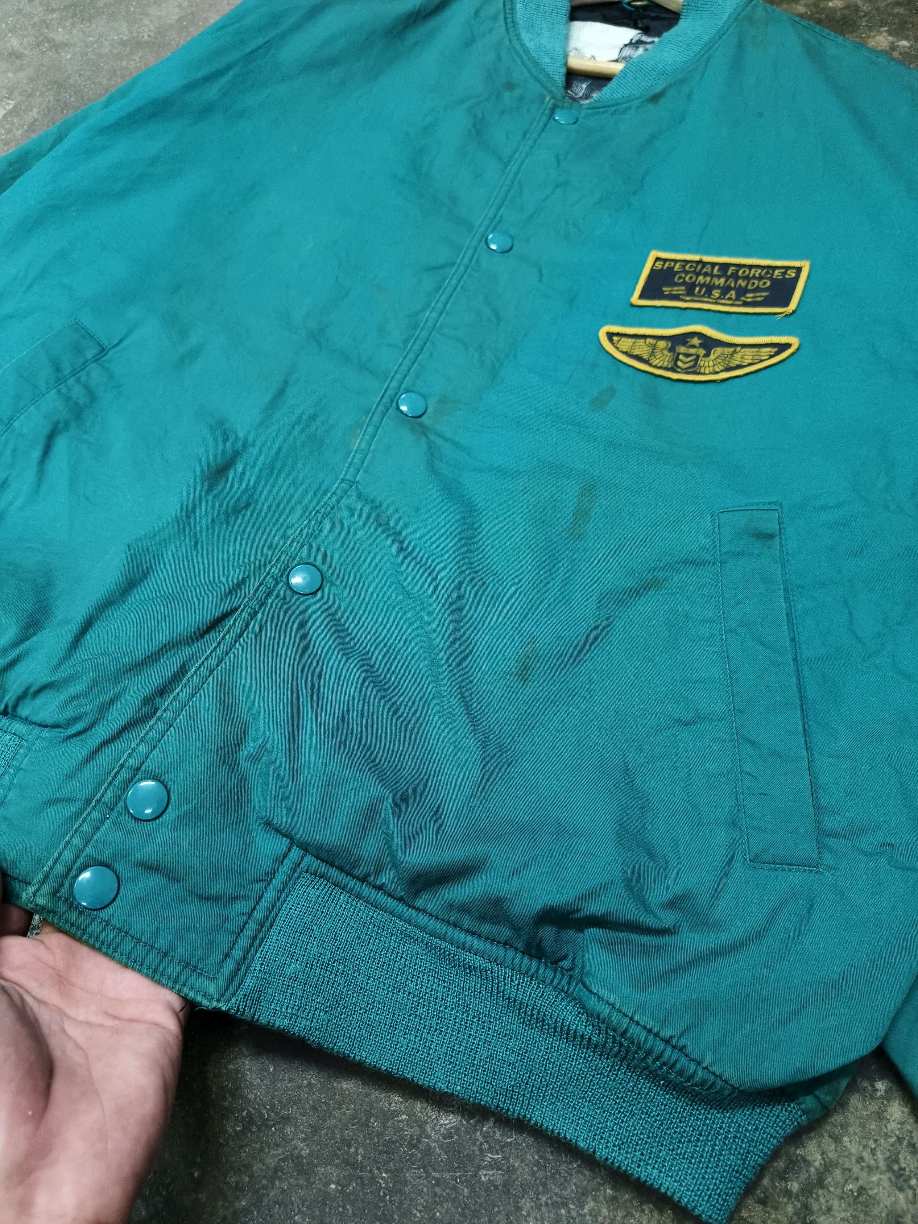 Vintage VTG USA BOMBER JACKET DISTRESSED Size US XL / EU 56 / 4 - 4 Thumbnail