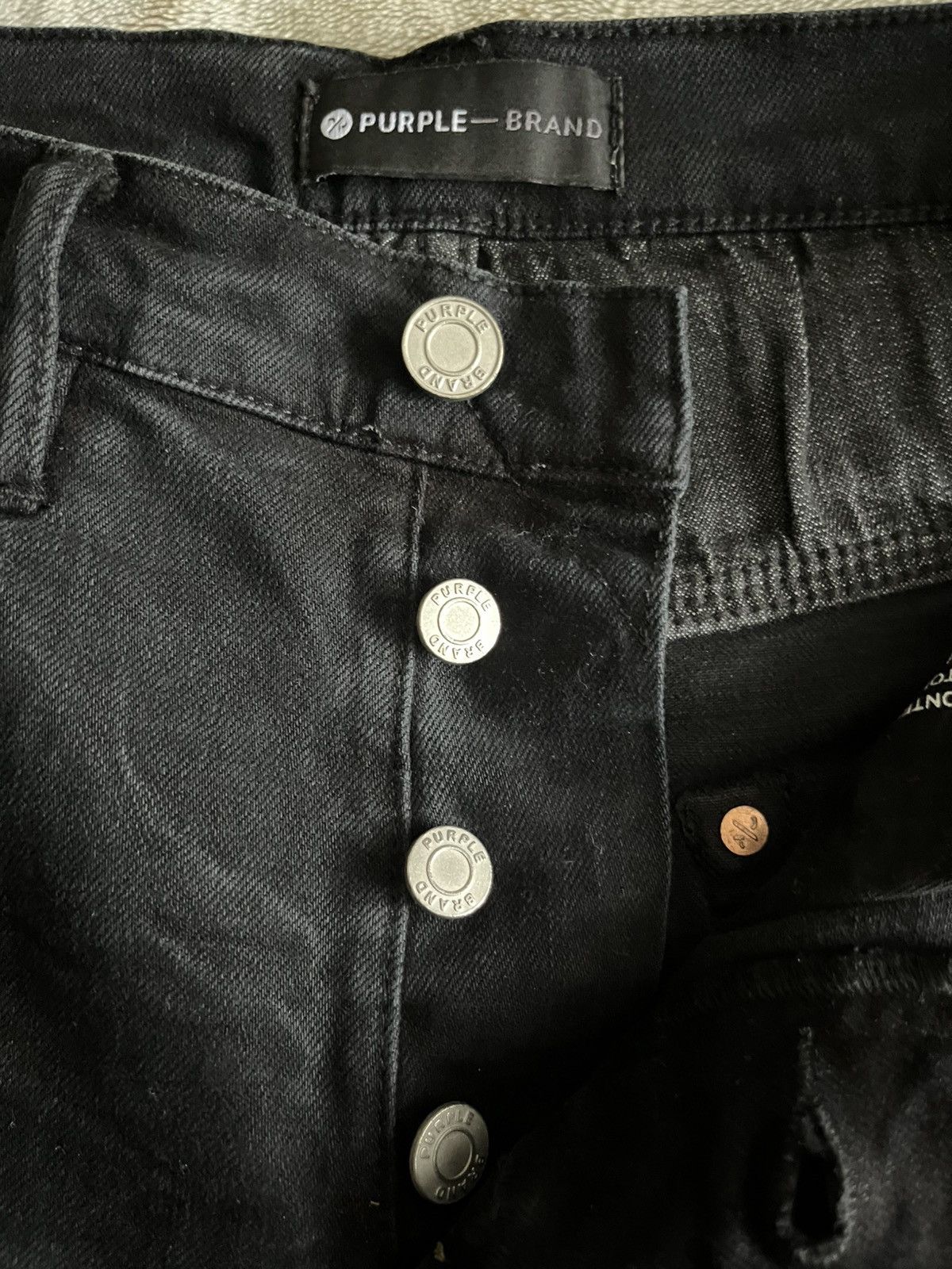 Purple Brand Purple Brand Black Denim Jeans Size US 31 - 5 Thumbnail