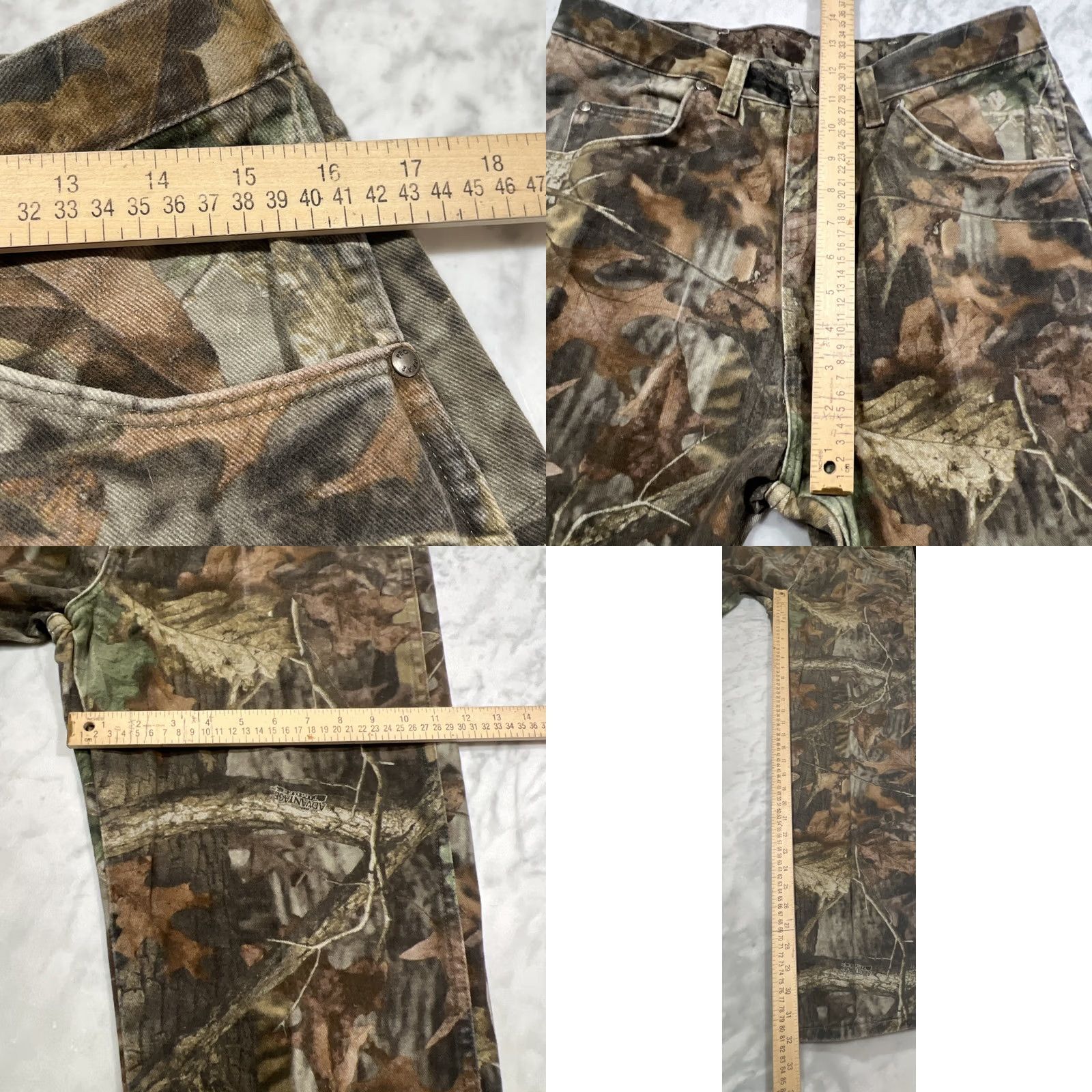 Wrangler Wrangler ProGear Jeans Mens 34x32 Beige Realtree Camo Straight Leg Hunting Pants Size US 34 / EU 50 - 9 Thumbnail