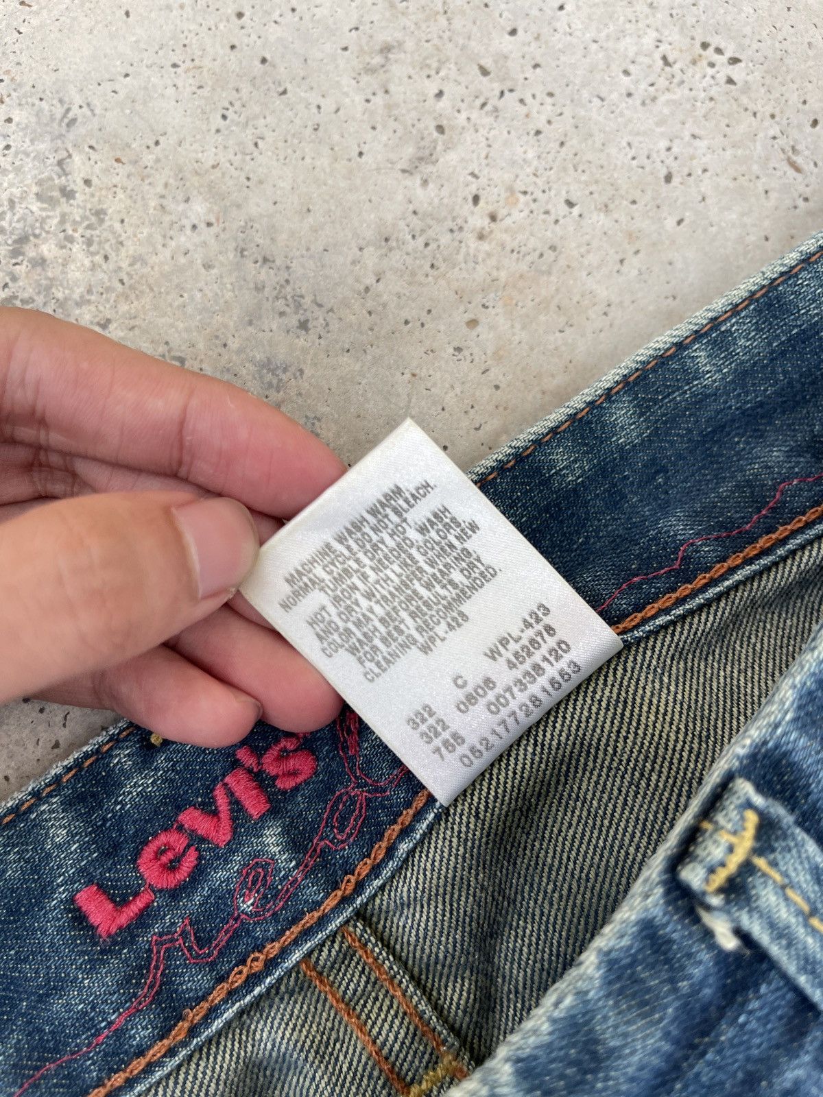 Levi's × Levi's Vintage Clothing × Vintage Levi’s Red Vintage Y2K Faded Blue Denim Jeans Size US 32 / EU 48 - 15 Thumbnail