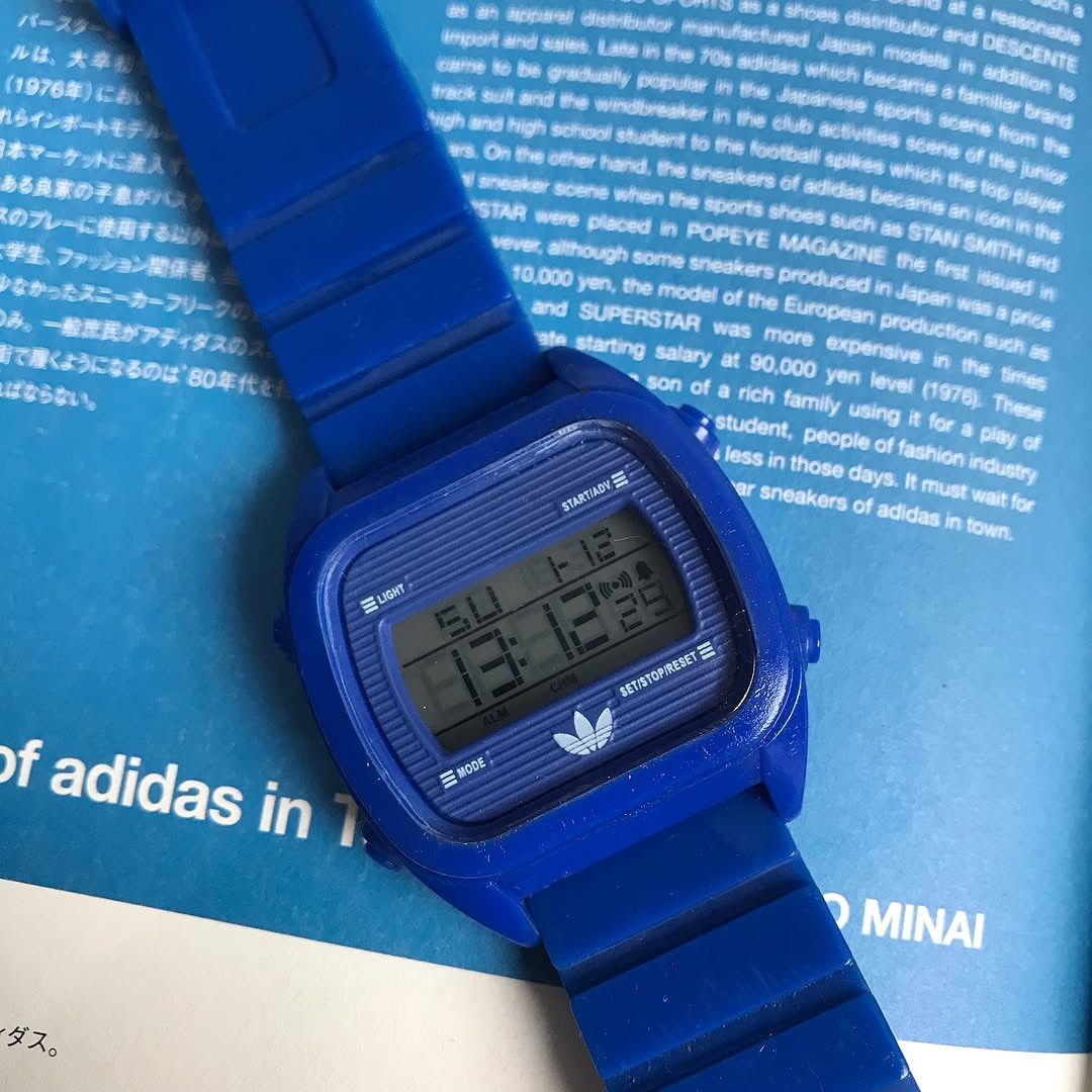 Adidas × Vintage Adidas Trefoil Watch Originals blue Og Watch water resist ag Size ONE SIZE - 2 Thumbnail