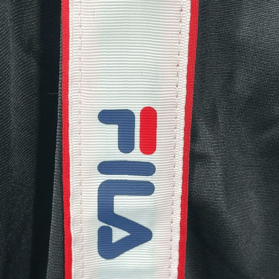 Fila VINTAGE Fila Track Pants Men’s 4XL Black Tapered Logo on Sides Polyester Track Pants Mens 4XL Black 90s Activewear Size US 39 - 3 Thumbnail