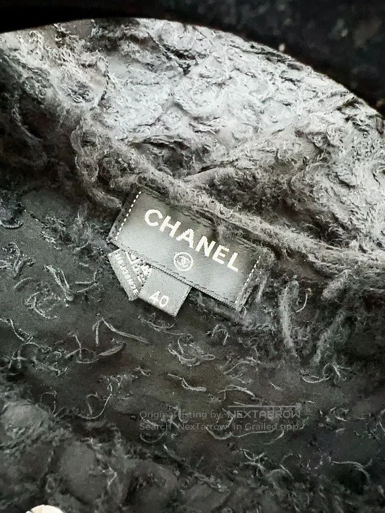 Chanel Chanel 22A black tassel diamond button long-sleeved jacket Size S / US 4 / IT 40 - 7 Thumbnail