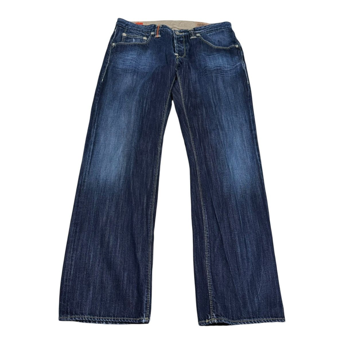 Hugo Boss Hugo Boss Handcrafted Button Fly Dark Wash Jeans Men’s 38x34 Size US 38 / EU 54 - 4 Thumbnail