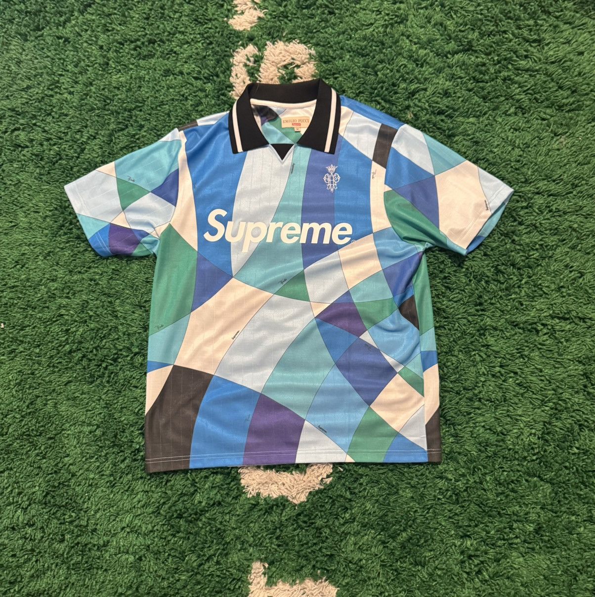 Supreme Supreme Pounds Soccer Jersey Blue MEDIUM | Grailed
