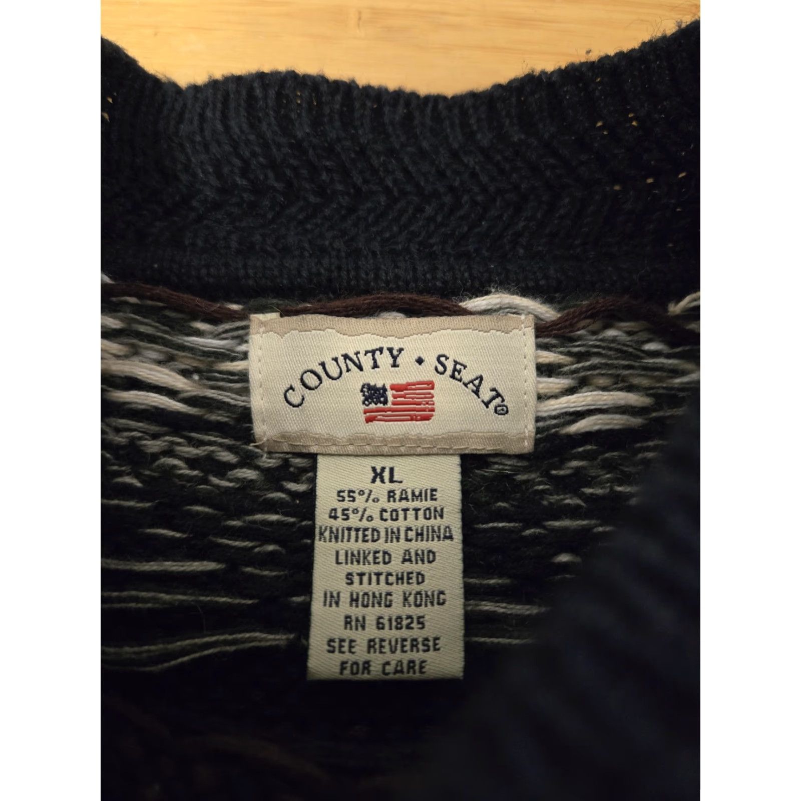 Vintage VINTAGE County Seat Sweater Mens XL Blue Fair Isle Crewneck 90s Knit Pullover Size US XL / EU 56 / 4 - 4 Thumbnail