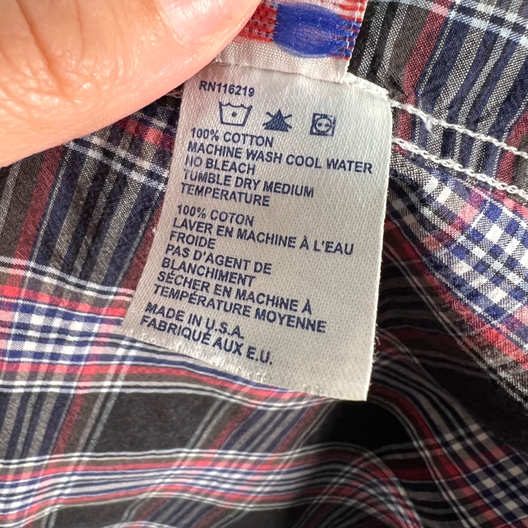 Steven Alan Steven Alan Shirt XL Mens Plaid Button-Down Cotton Made In USA Red & Black Multicolor Pocket Casual Button-Up Shirt Mens XL Size US XL / EU 56 / 4 - 5 Thumbnail