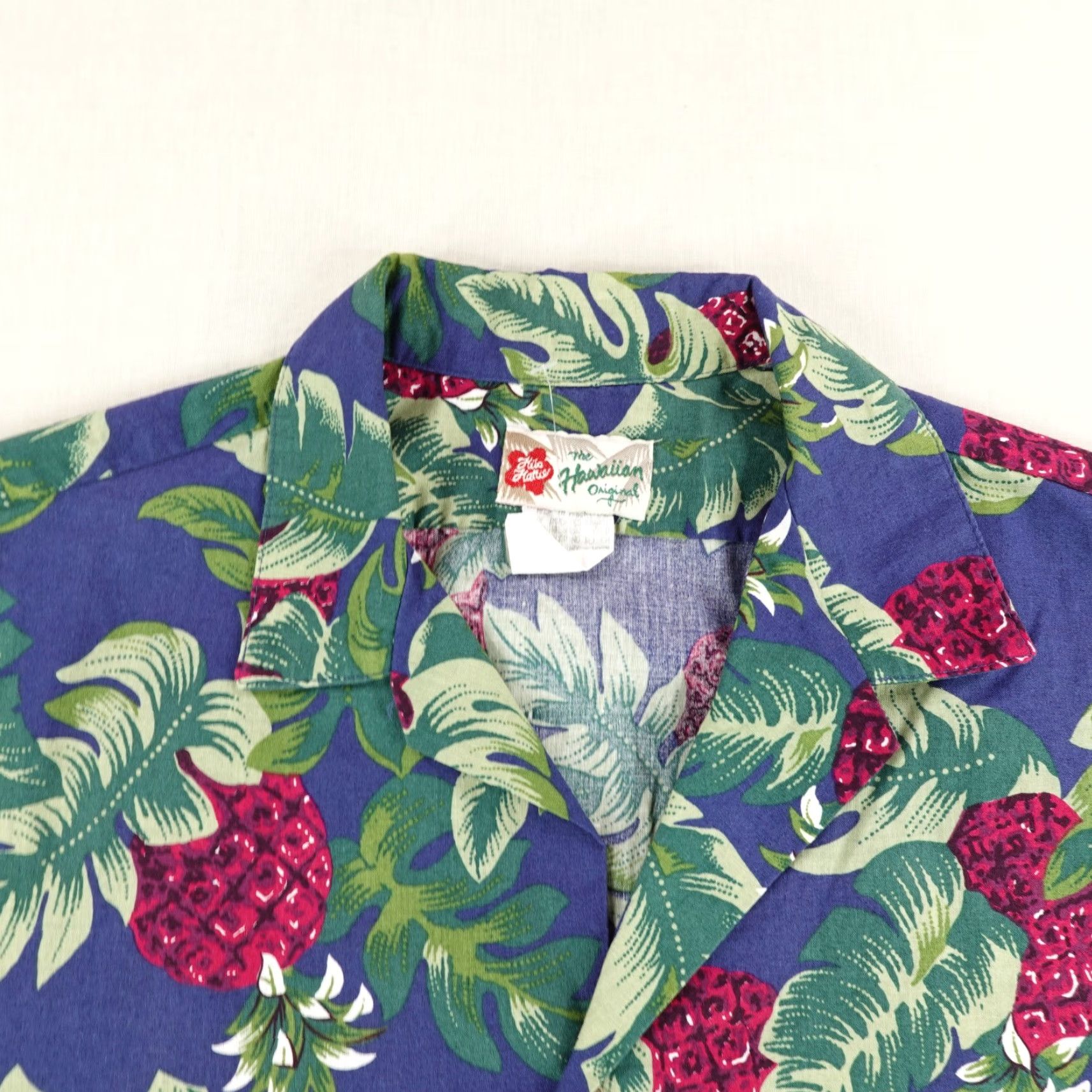 Hilo Hattie VINTAGE HILO HATTIE Shirt Men Large Floral Hawaiian Aloha Button-Up Short Sleeve Purple Cotton 80s/90s Beachwear Mens Size US L / EU 52-54 / 3 - 2 Thumbnail