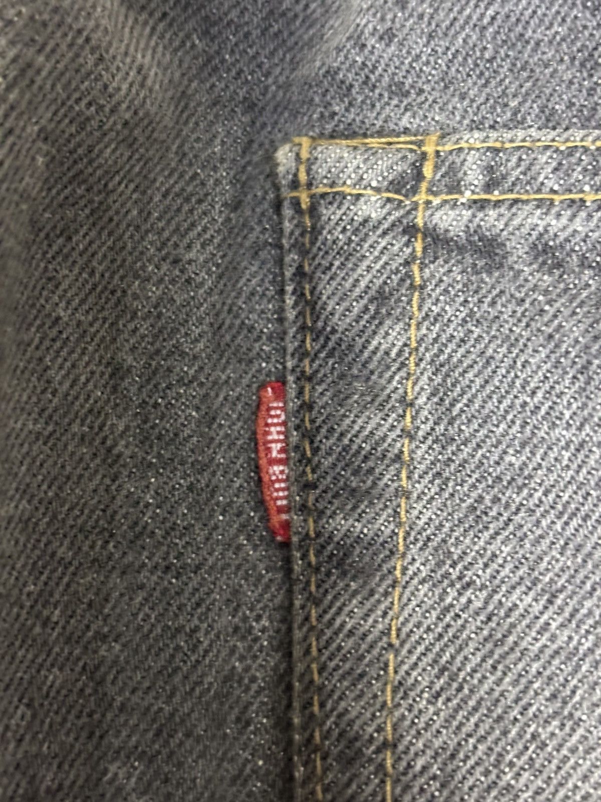 Japanese Brand Vintage John Bull Japan Black Wash Selvedge Denim K168 Size US 30 / EU 46 - 13 Thumbnail