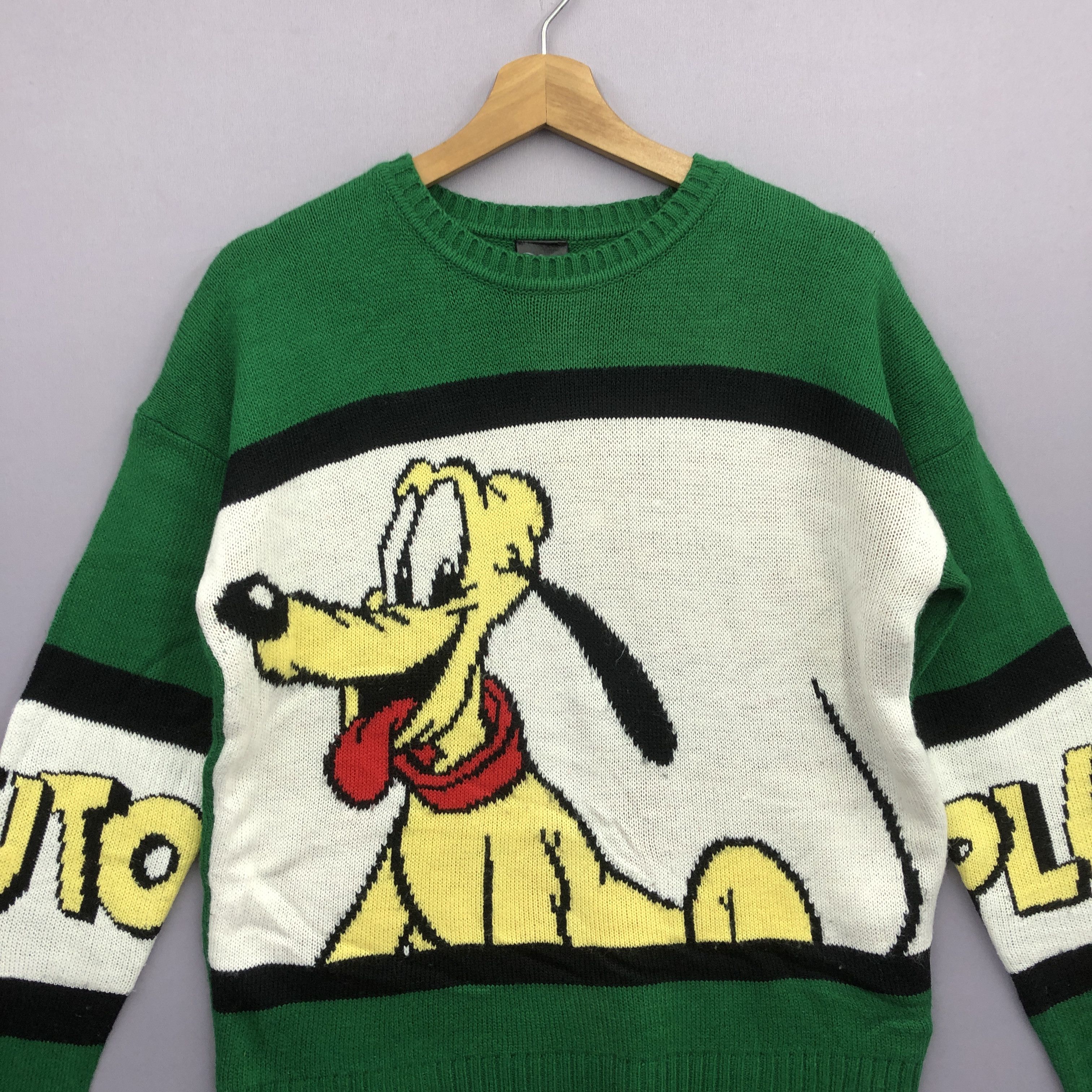 Cartoon Network × Disney × Vintage Pluto Knit Pattern Sweater Disney Cartoon Sweatshirt Jumper Size US S / EU 44-46 / 1 - 2 Thumbnail