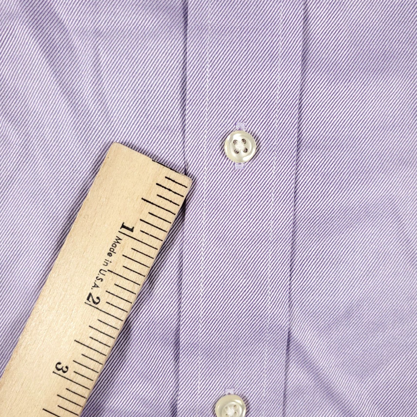 Tommy Hilfiger Tommy Hilfiger Shirt Mens 16 Purple Dress Button Up Long Sleeve Shirt Adult Medium Purple Dress Shirt Classic Modern Preppy Wedding Workwear Mens Size 42R - 4 Thumbnail