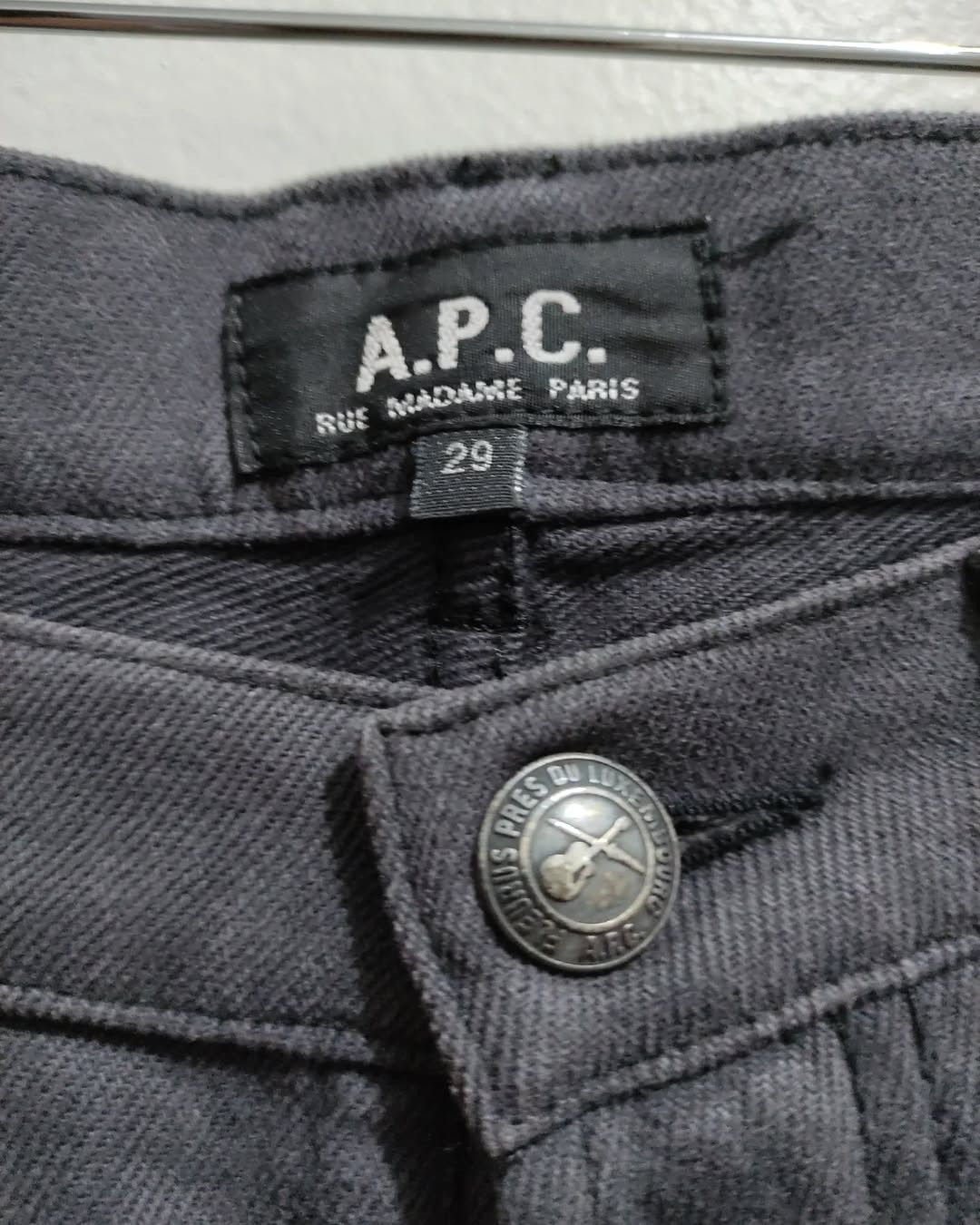 A.P.C. × Designer × Japanese Brand Vintage A.P.C. Gray Slim fit Jeans Size US 30 / EU 46 - 15 Thumbnail