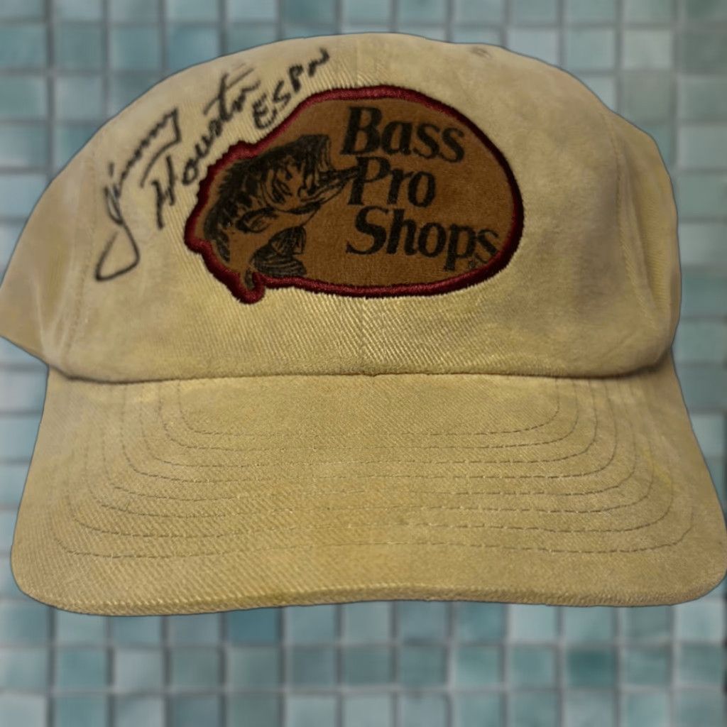 Bass Pro Shops Bass Pro Shops Adjustable Snapback Hat Signed By Jimmy Houston Baseball Cap Men One Size Multicolor 100% Cotton Size ONE SIZE - 1 Thumbnail